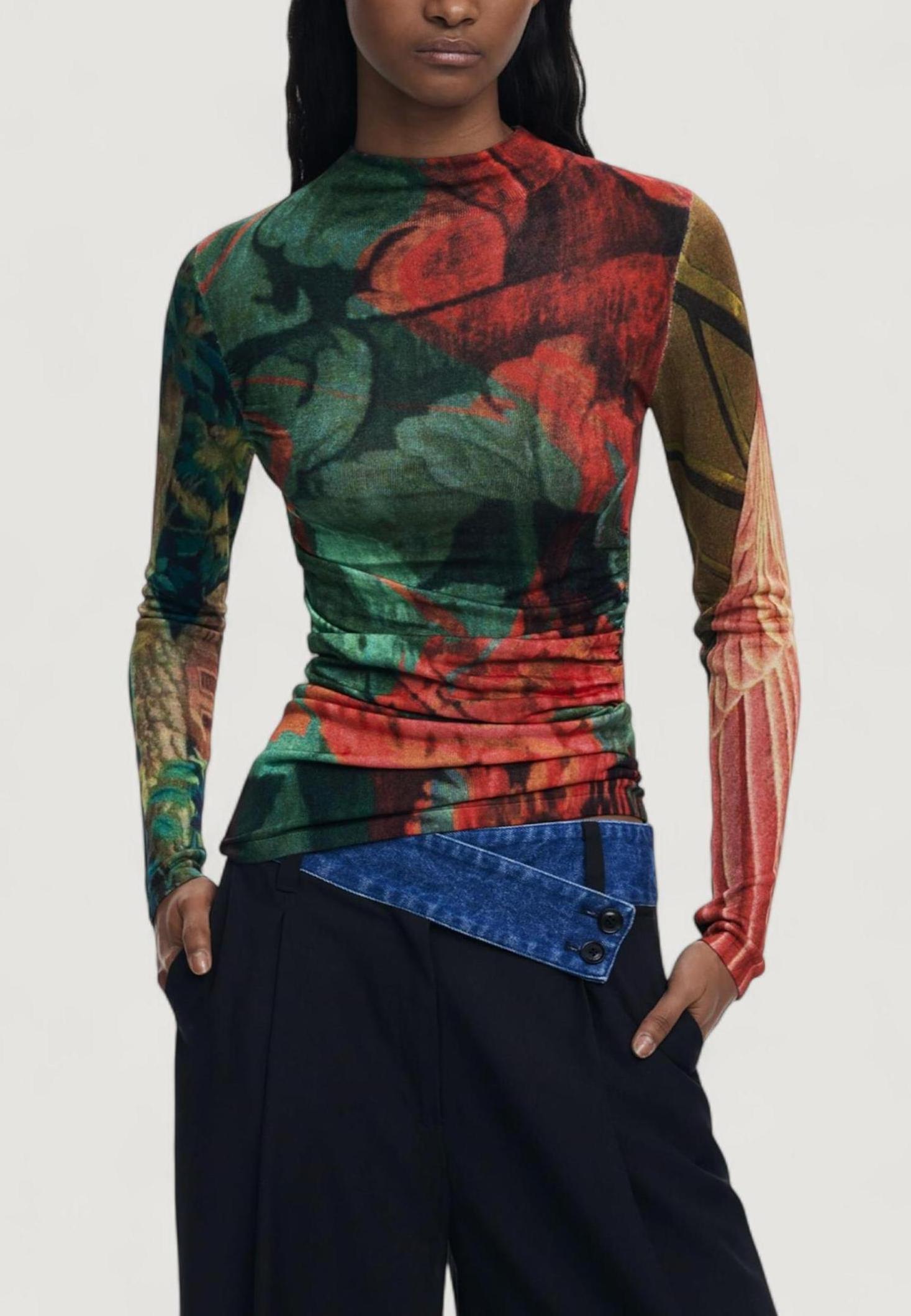 T-shirt Desigual JERS_TAPIZ_LACROI