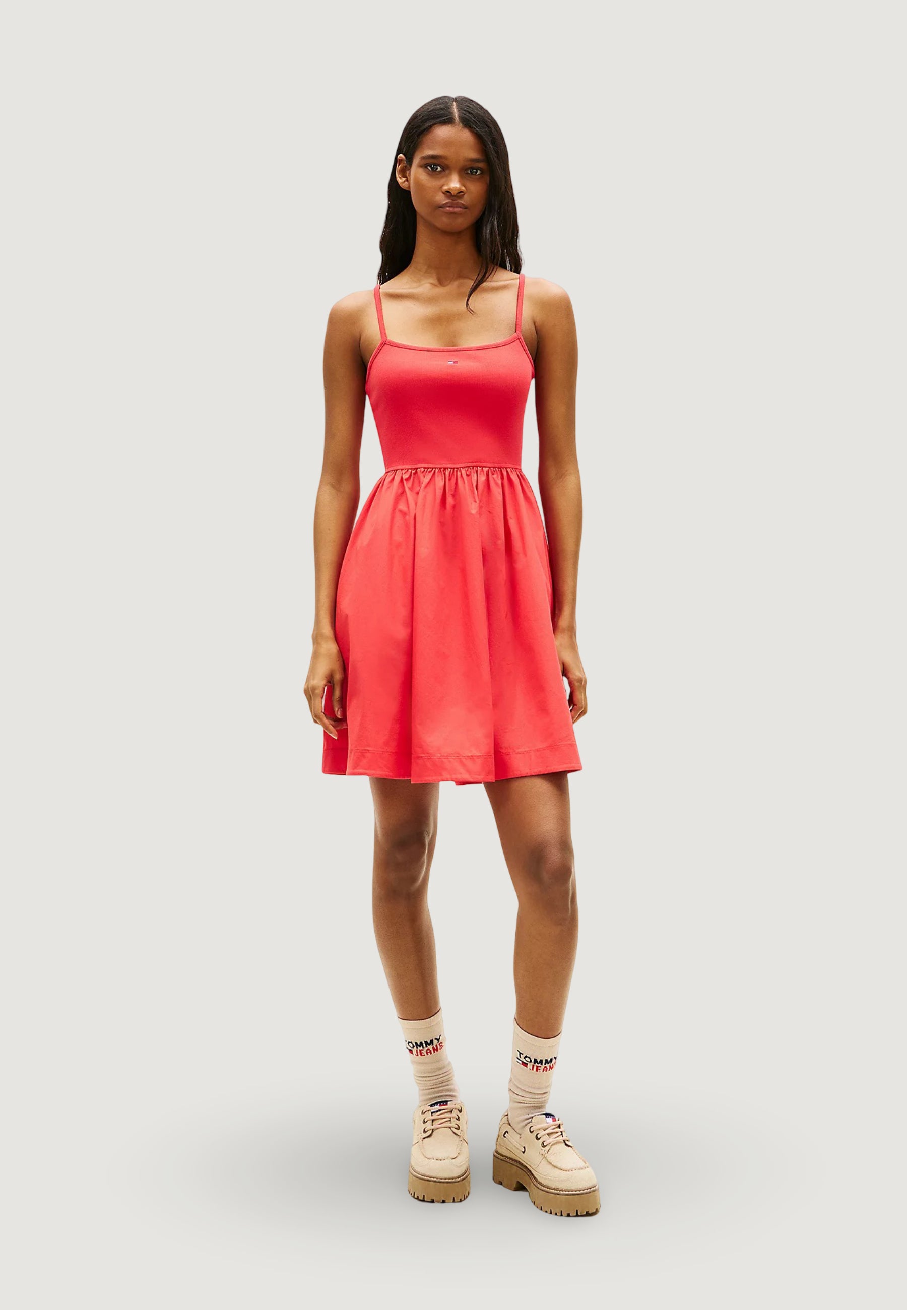 midi dress tommy hilfiger Midi dress Tommy Hilfiger Jeans DW0DW22352 Red – Goccia.Shop