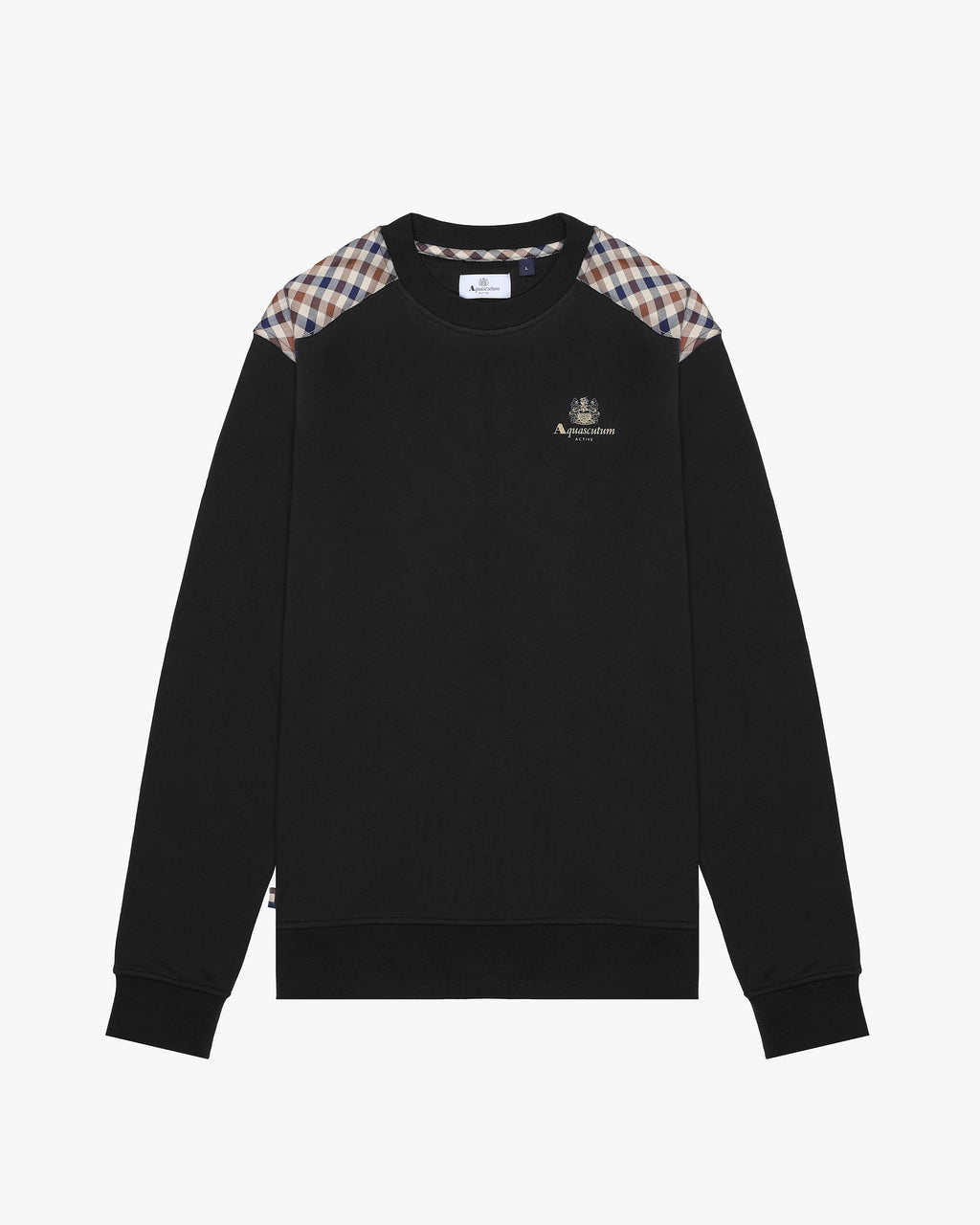 Felpa senza cappuccio Aquascutum Active CC SHOULDER CREWNECK FLEECE