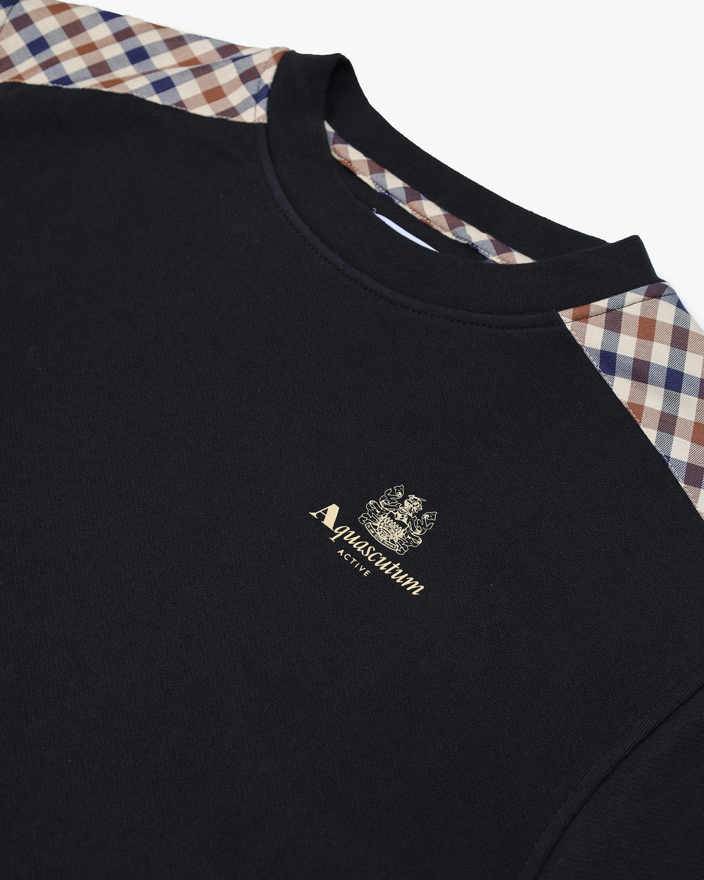 Felpa senza cappuccio Aquascutum Active CC SHOULDER CREWNECK FLEECE