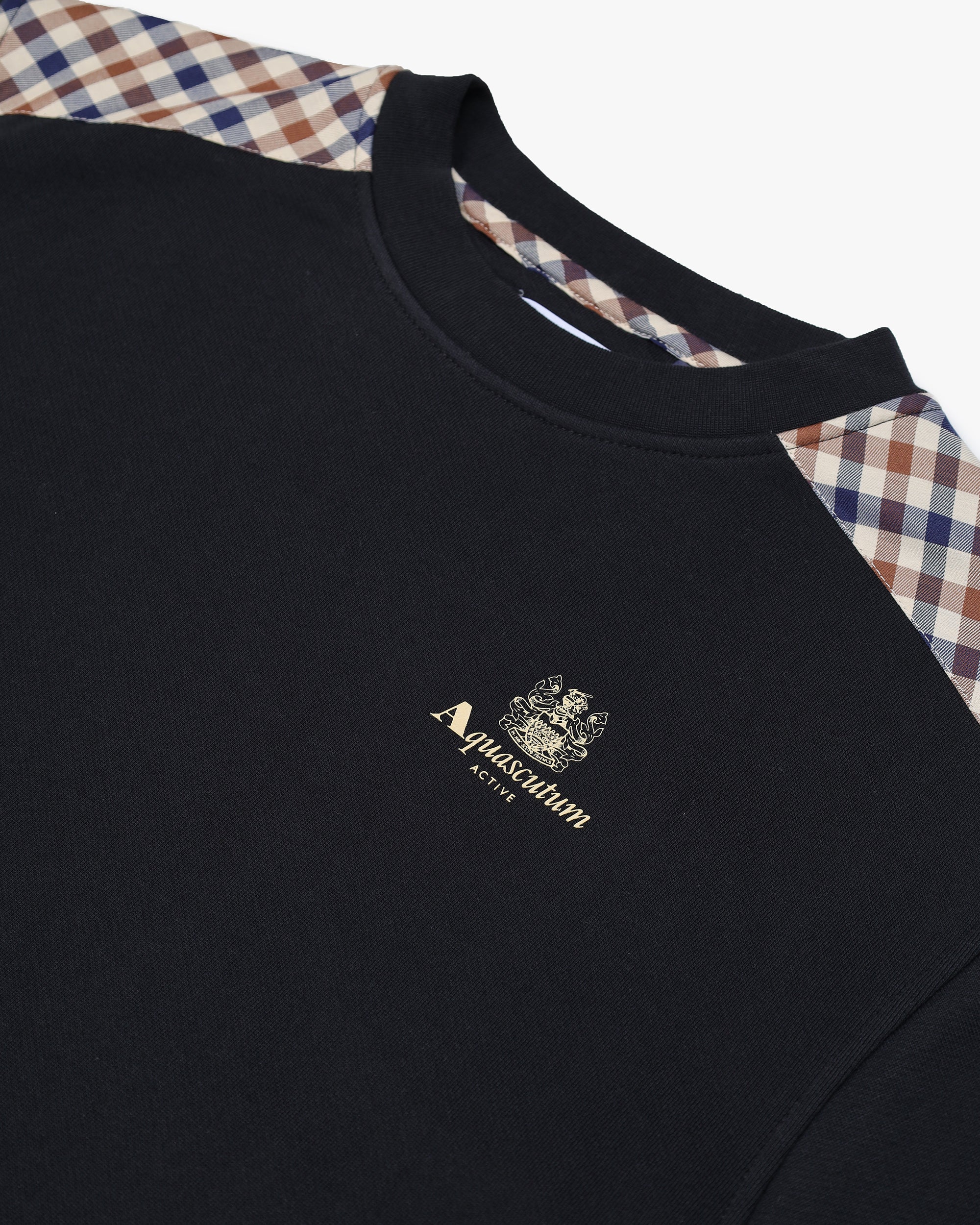 Felpa senza cappuccio Aquascutum Active CC SHOULDER CREWNECK FLEECE