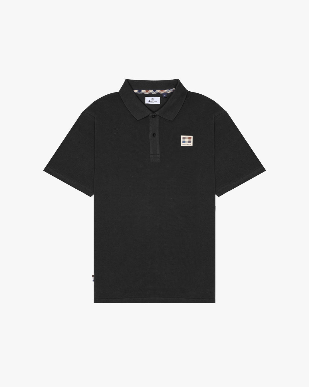 Polo manica corta Aquascutum Active RUBBER PATCH PIQUET POLO