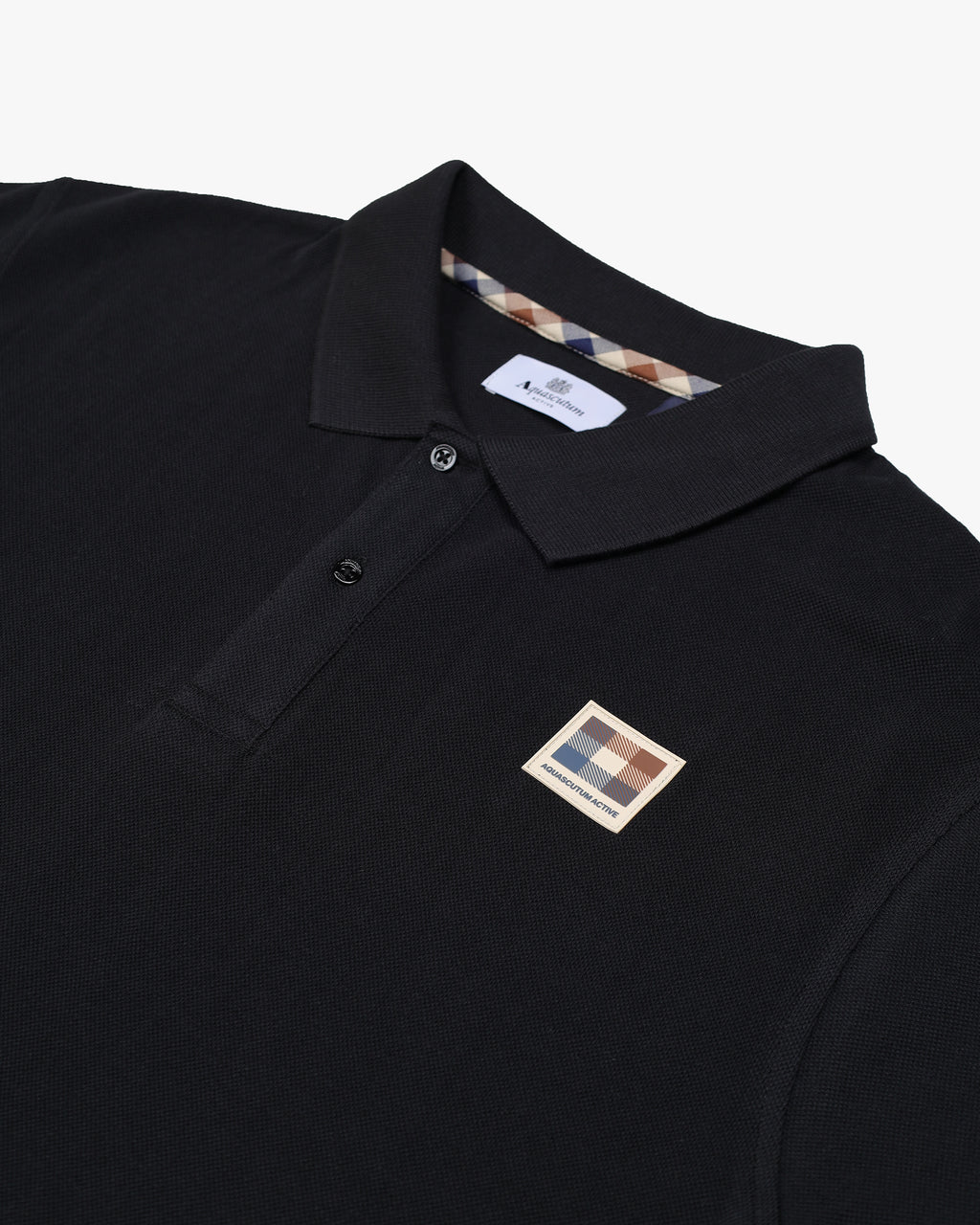 Polo manica corta Aquascutum Active RUBBER PATCH PIQUET POLO