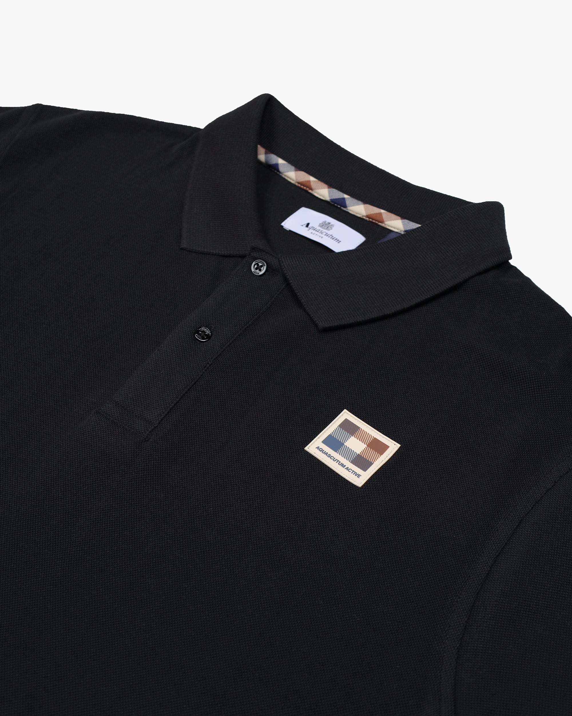 Polo manica corta Aquascutum Active RUBBER PATCH PIQUET POLO
