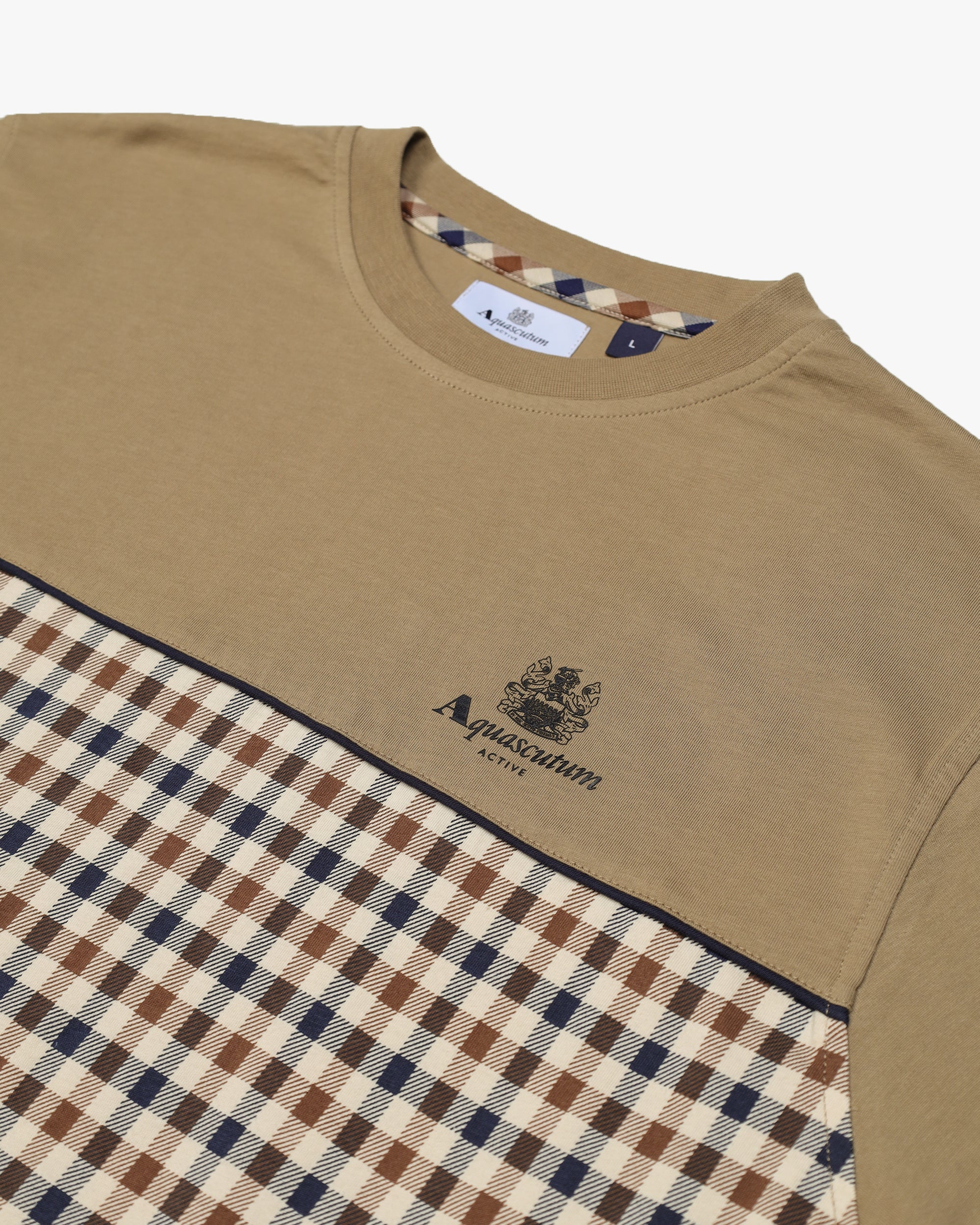 T-shirt Aquascutum Active PIPING PANEL T-SHIRT