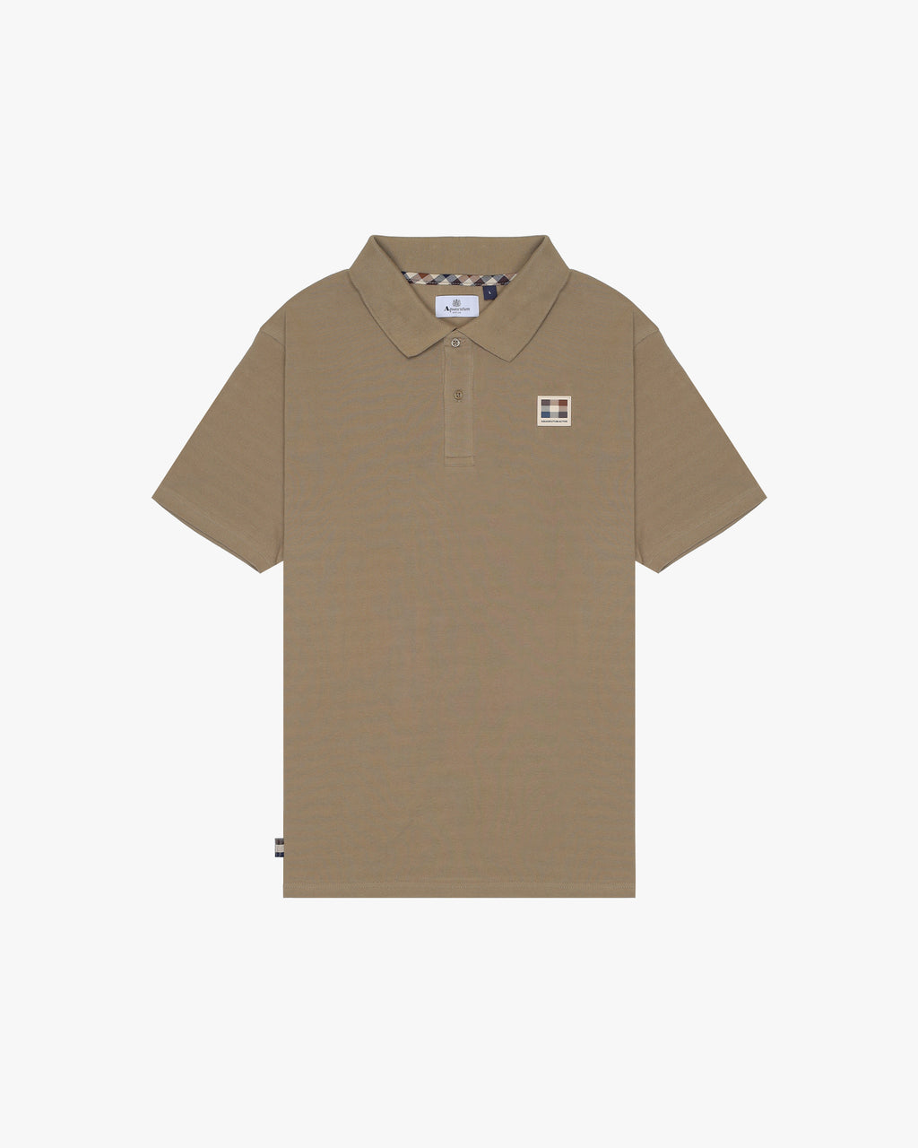 Polo manica corta Aquascutum Active RUBBER PATCH PIQUET POLO