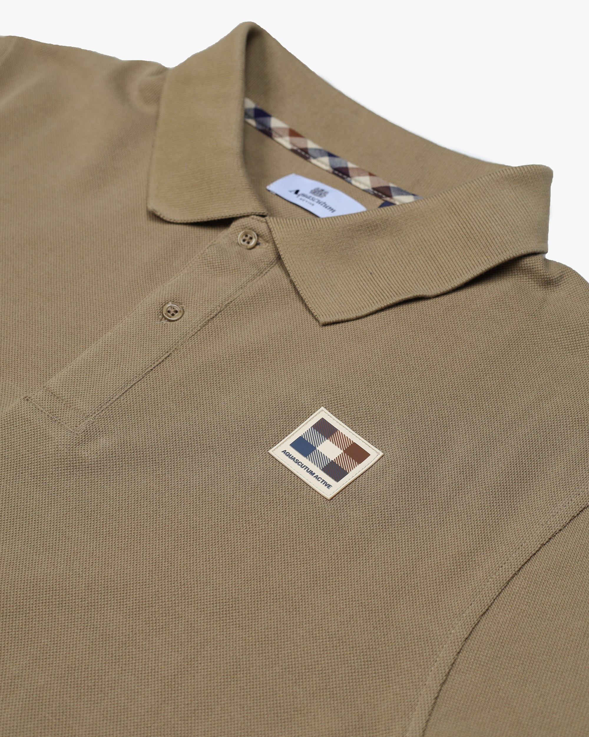 Polo manica corta Aquascutum Active RUBBER PATCH PIQUET POLO