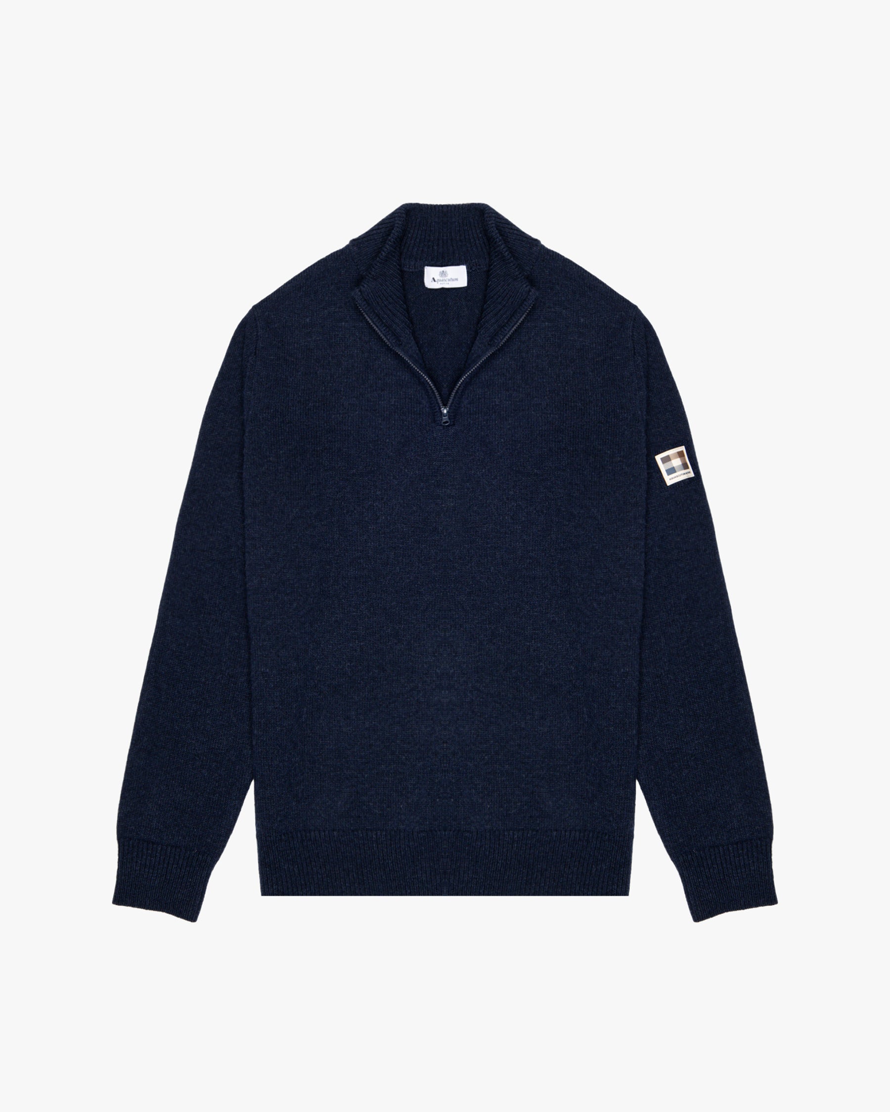 Cardigan Aquascutum Active LAMBSWOOL 1/4 ZIPPED  KNIT