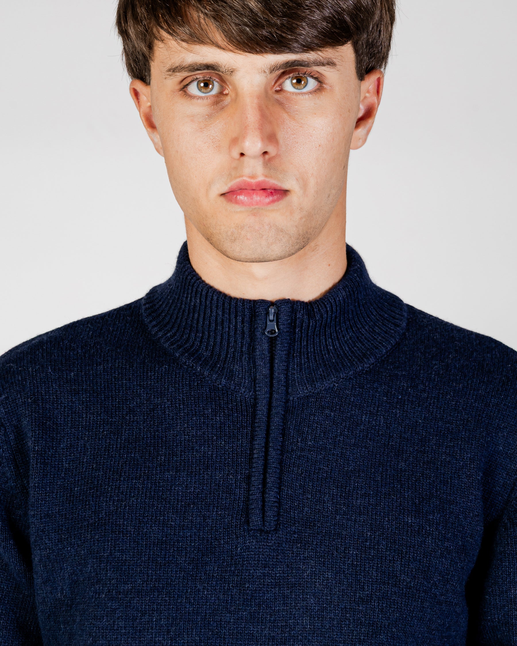 Cardigan Aquascutum Active LAMBSWOOL 1/4 ZIPPED  KNIT