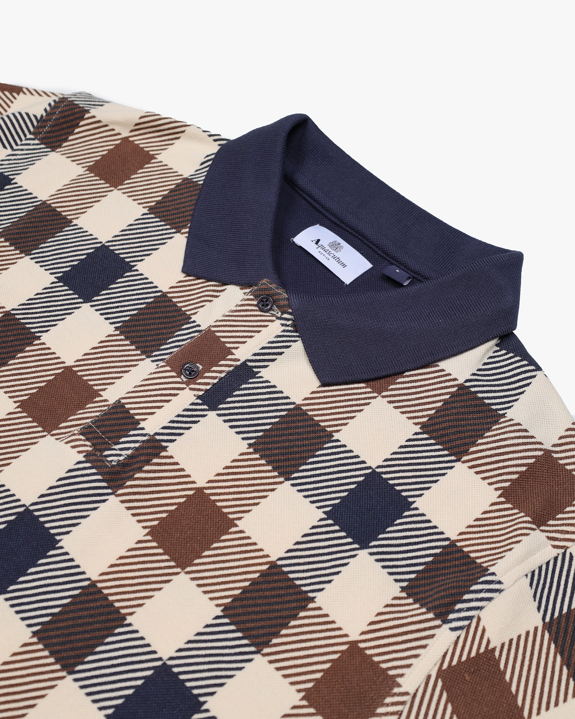 Polo manica corta Aquascutum Active MACRO ICONIC POLO