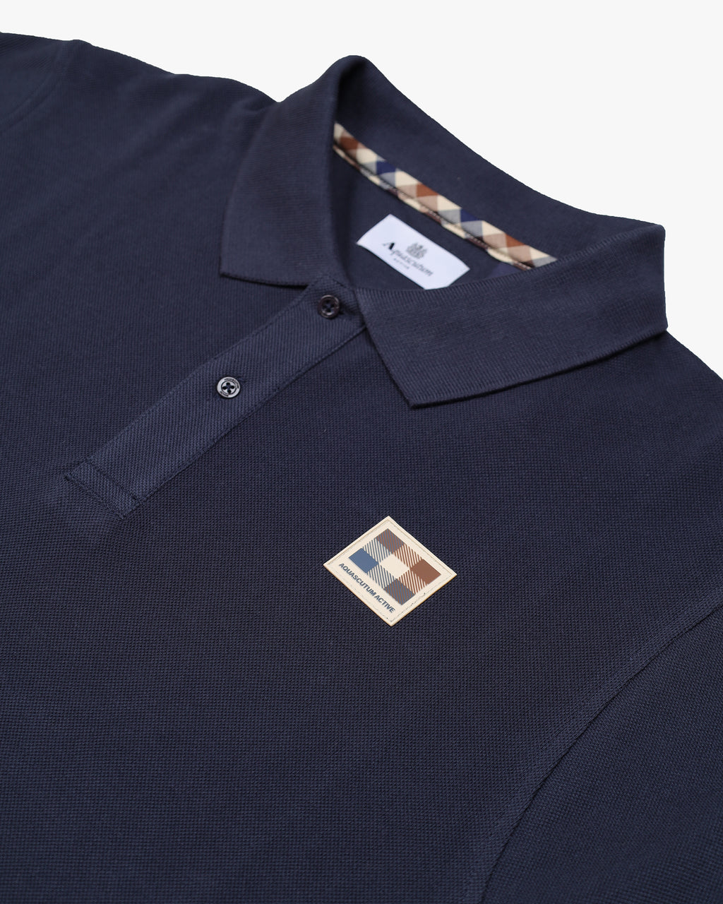 Polo manica corta Aquascutum Active RUBBER PATCH PIQUET POLO