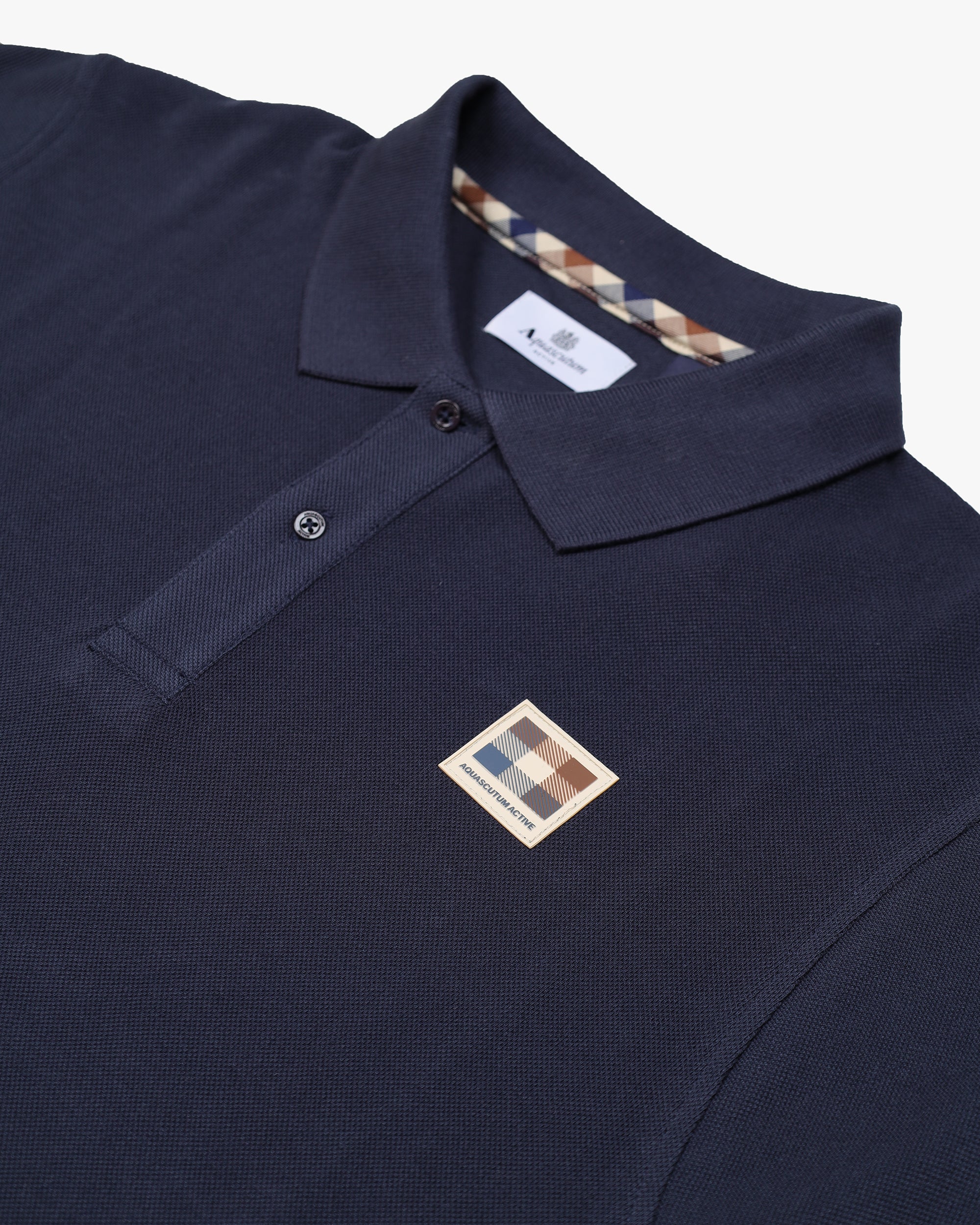Polo manica corta Aquascutum Active RUBBER PATCH PIQUET POLO
