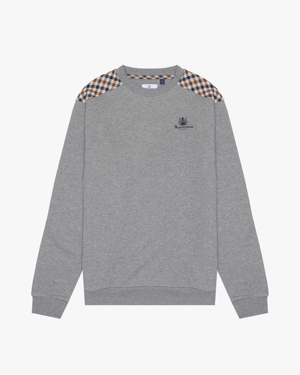 Felpa senza cappuccio Aquascutum Active CC SHOULDER CREWNECK FLEECE