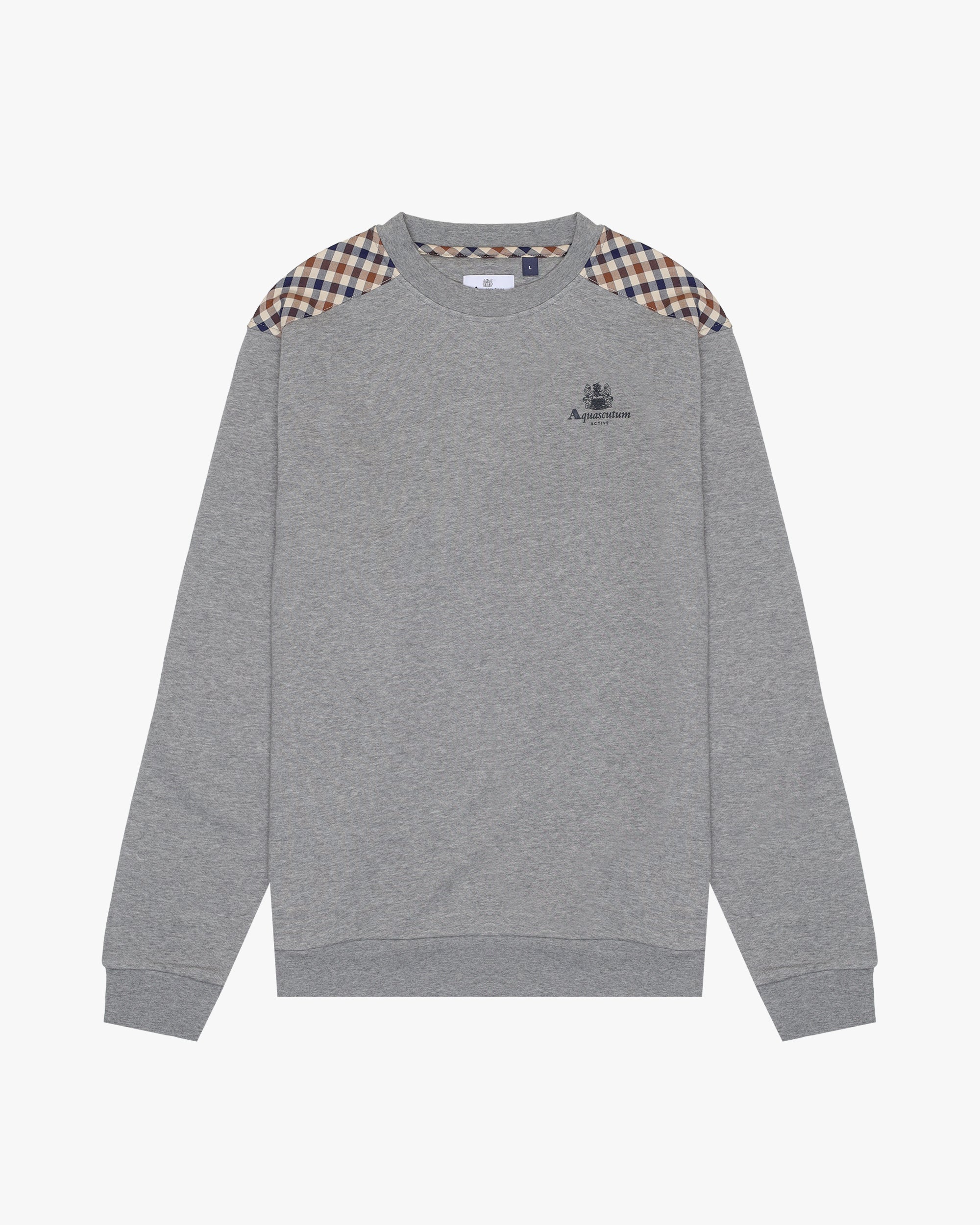 Felpa senza cappuccio Aquascutum Active CC SHOULDER CREWNECK FLEECE