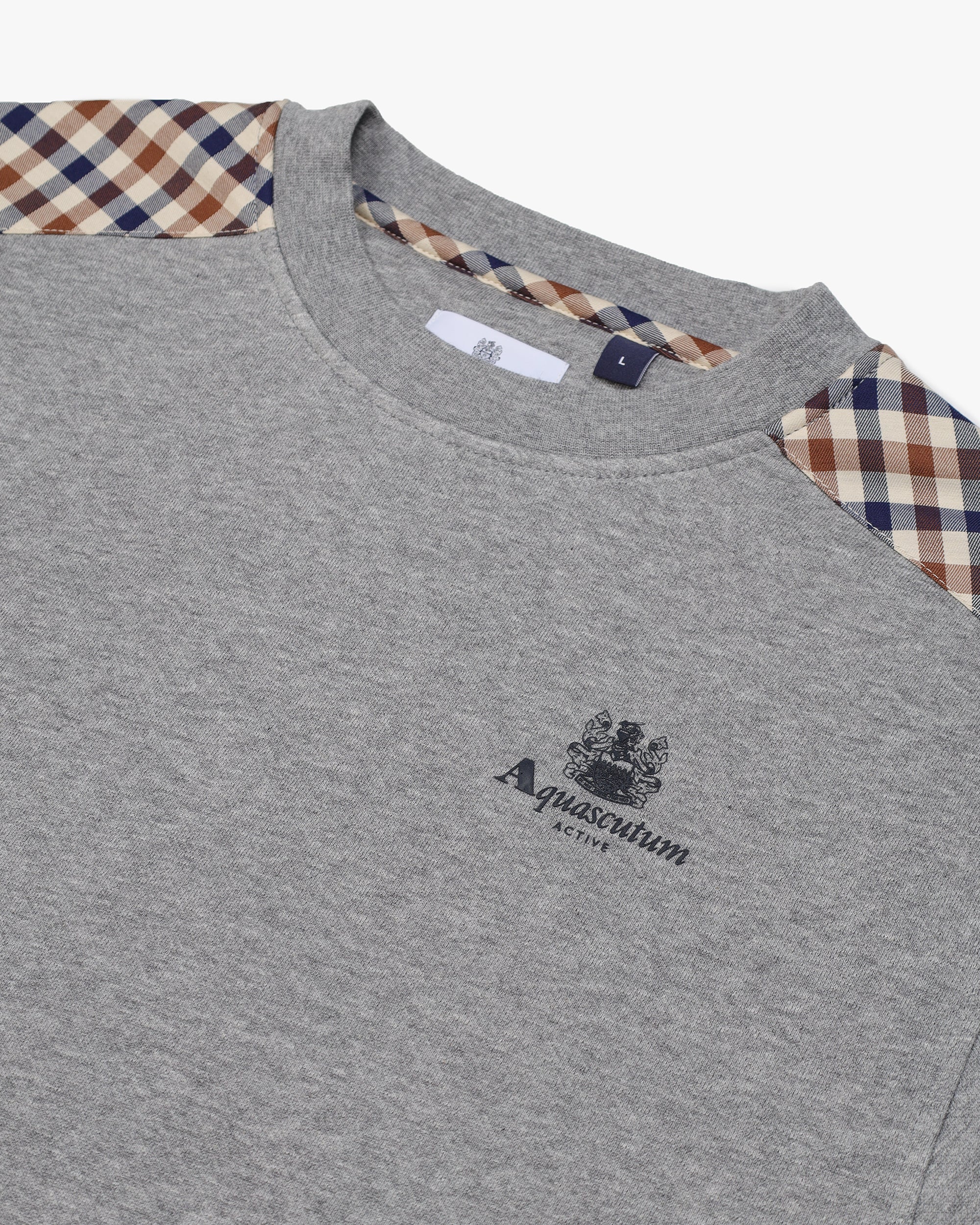 Felpa senza cappuccio Aquascutum Active CC SHOULDER CREWNECK FLEECE
