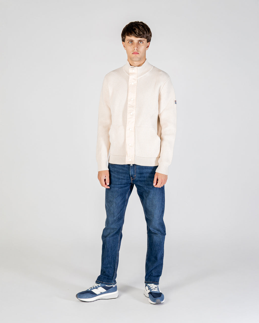 Cardigan Aquascutum Active LAMBSWOOL MOCKNECK FZ KNIT