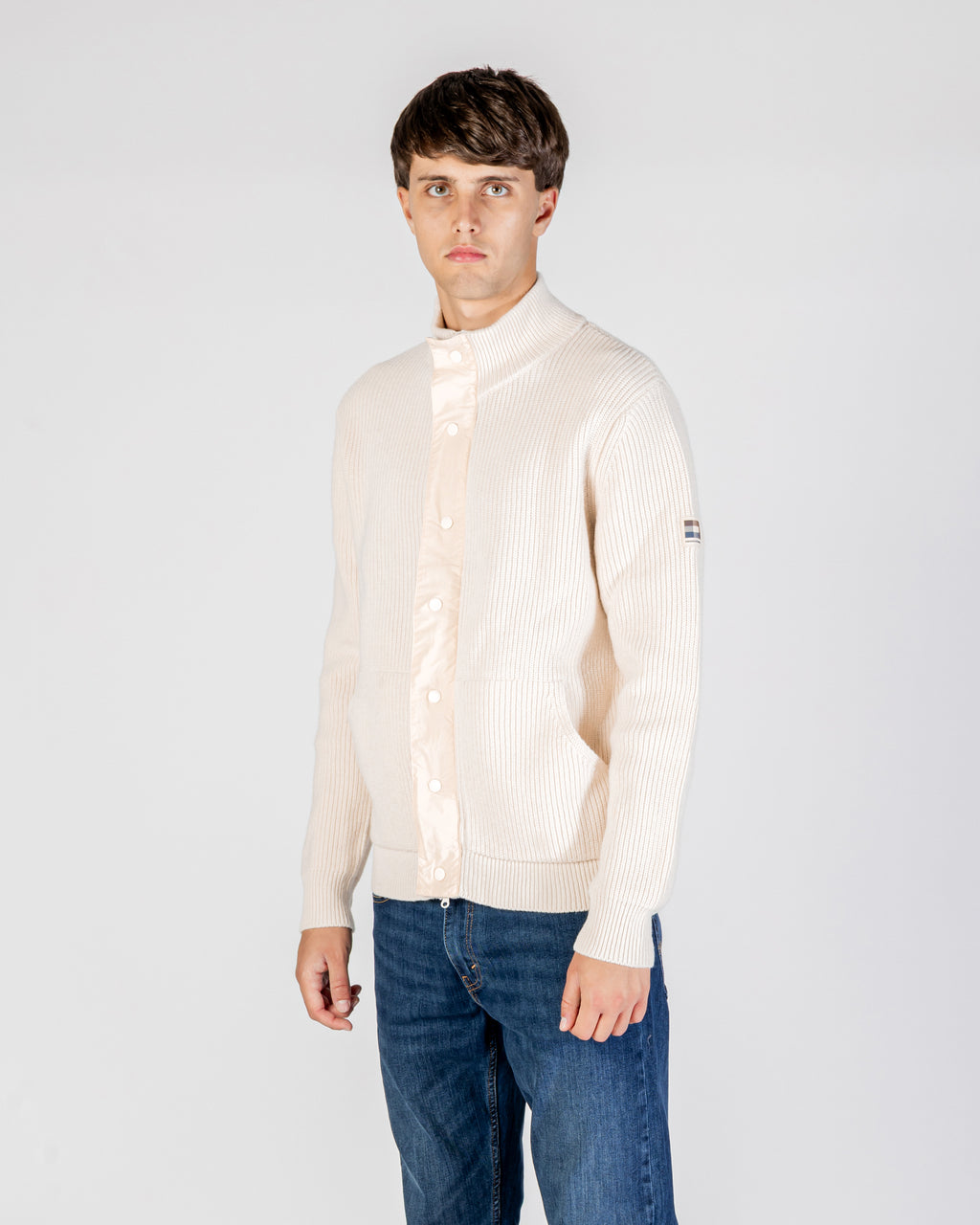 Cardigan Aquascutum Active LAMBSWOOL MOCKNECK FZ KNIT