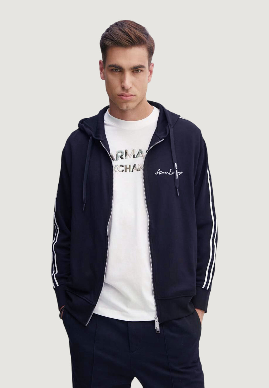 Felpa con cappuccio Armani Exchange 8NZMSH Z9N1Z
