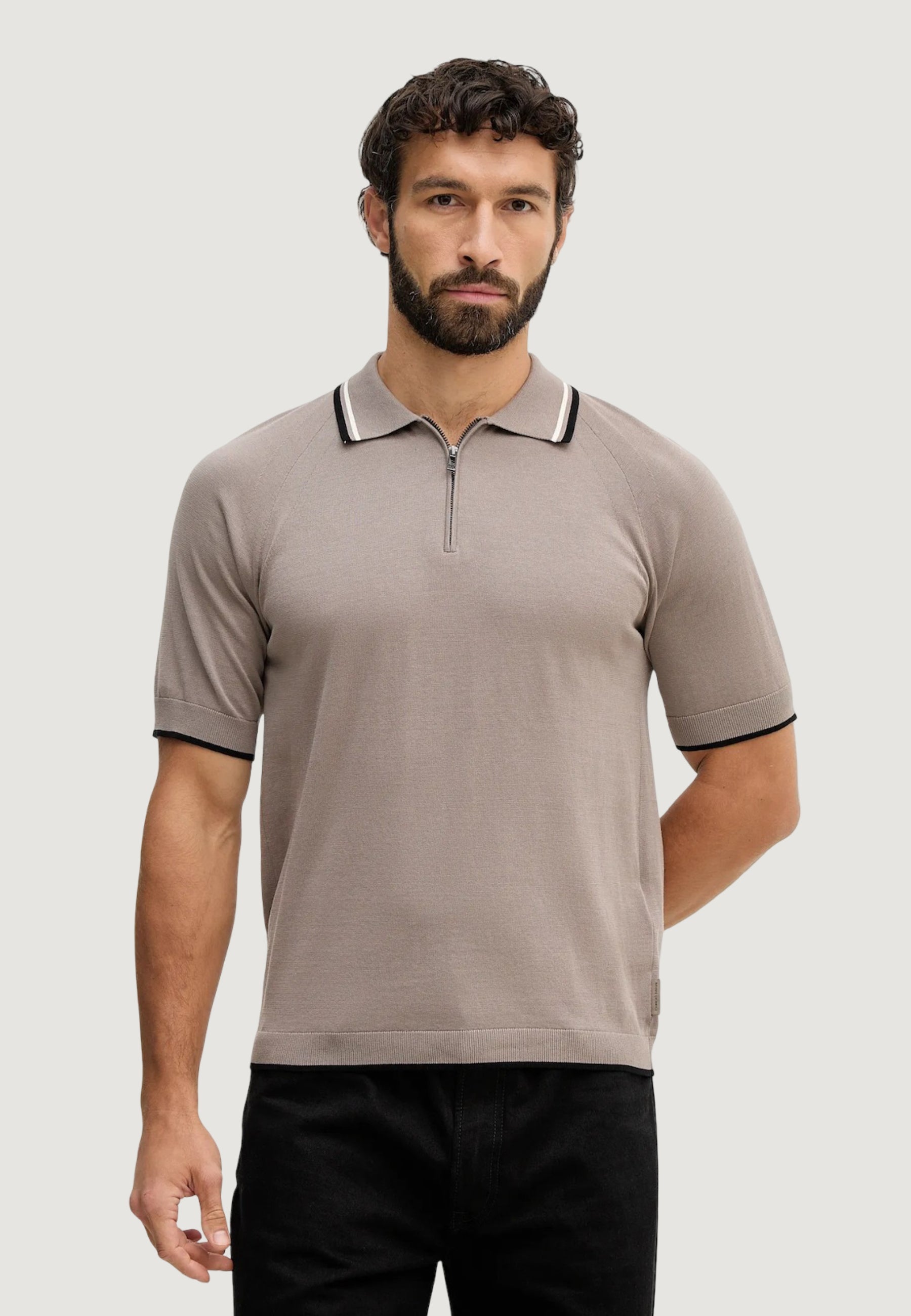 Polo shirt Armani Exchange KNIT POLO Brown – Goccia.Shop