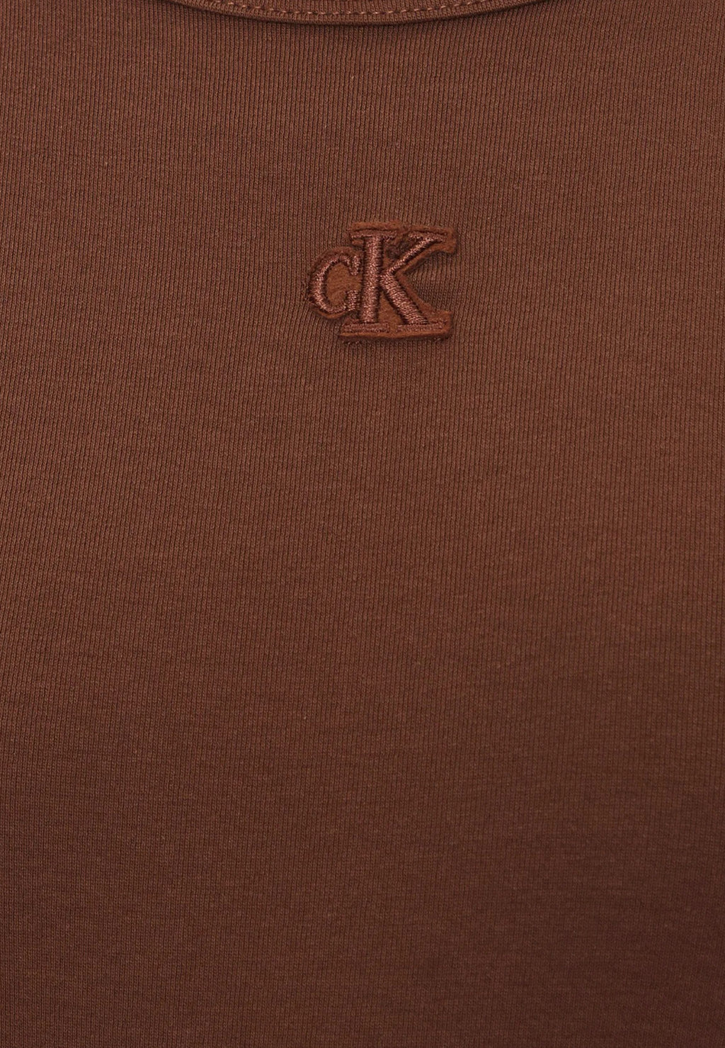 Vestito lungo Calvin Klein Jeans SL CTN CONTOUR 1X1 R