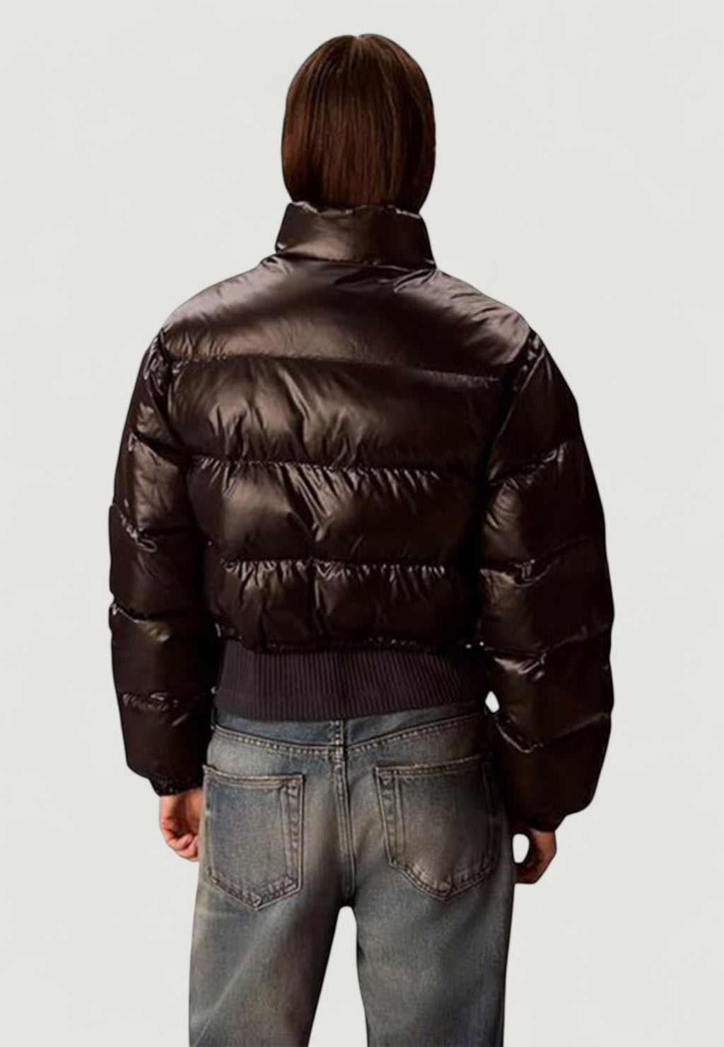 Piumino Calvin Klein Jeans SHINE CROP PUFFER JA