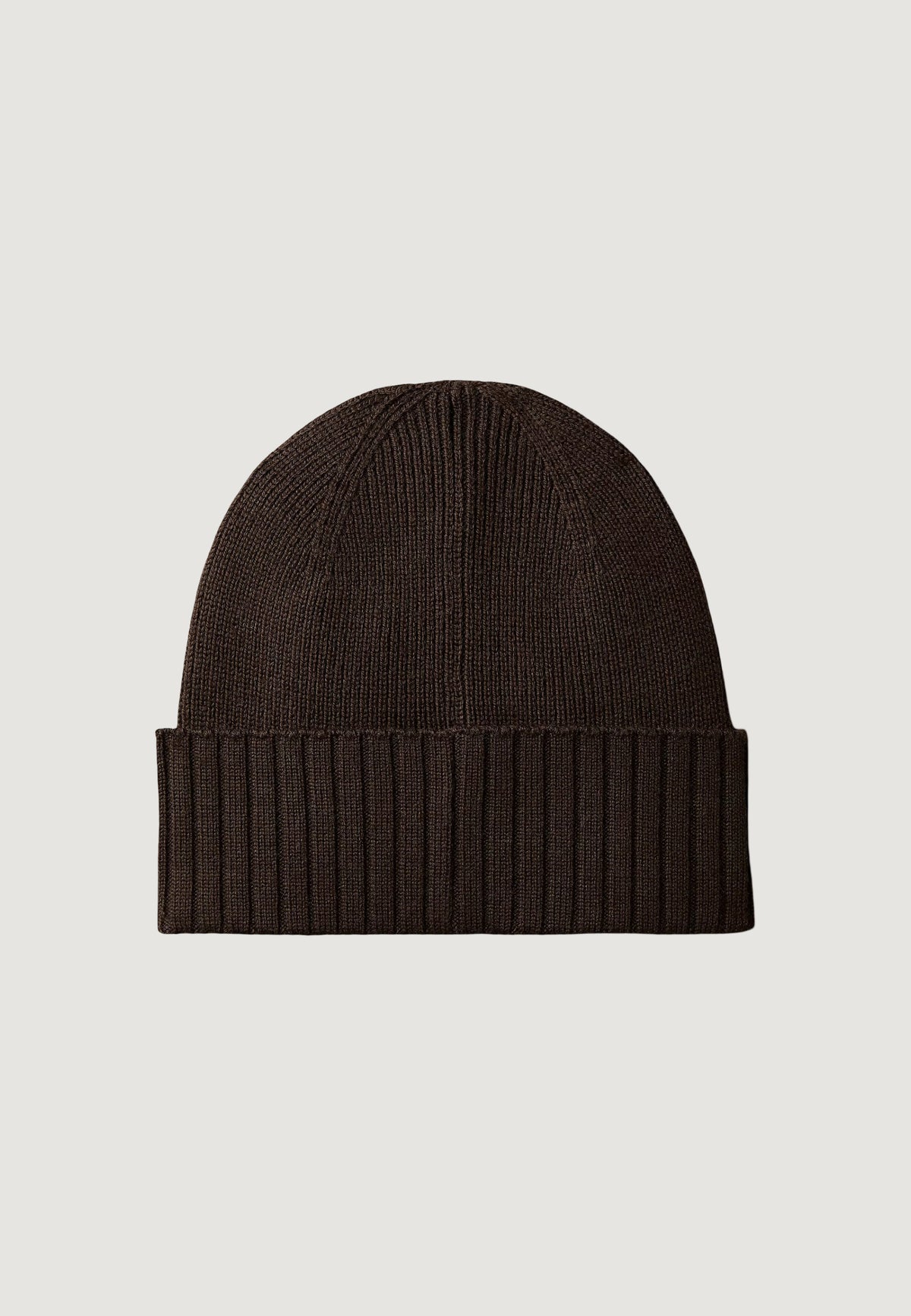 Cap Calvin Klein LEATHER PATCH WOOL BLEND BEANIE