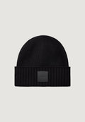 Cap Calvin Klein LEATHER PATCH WOOL BLEND BEANIE