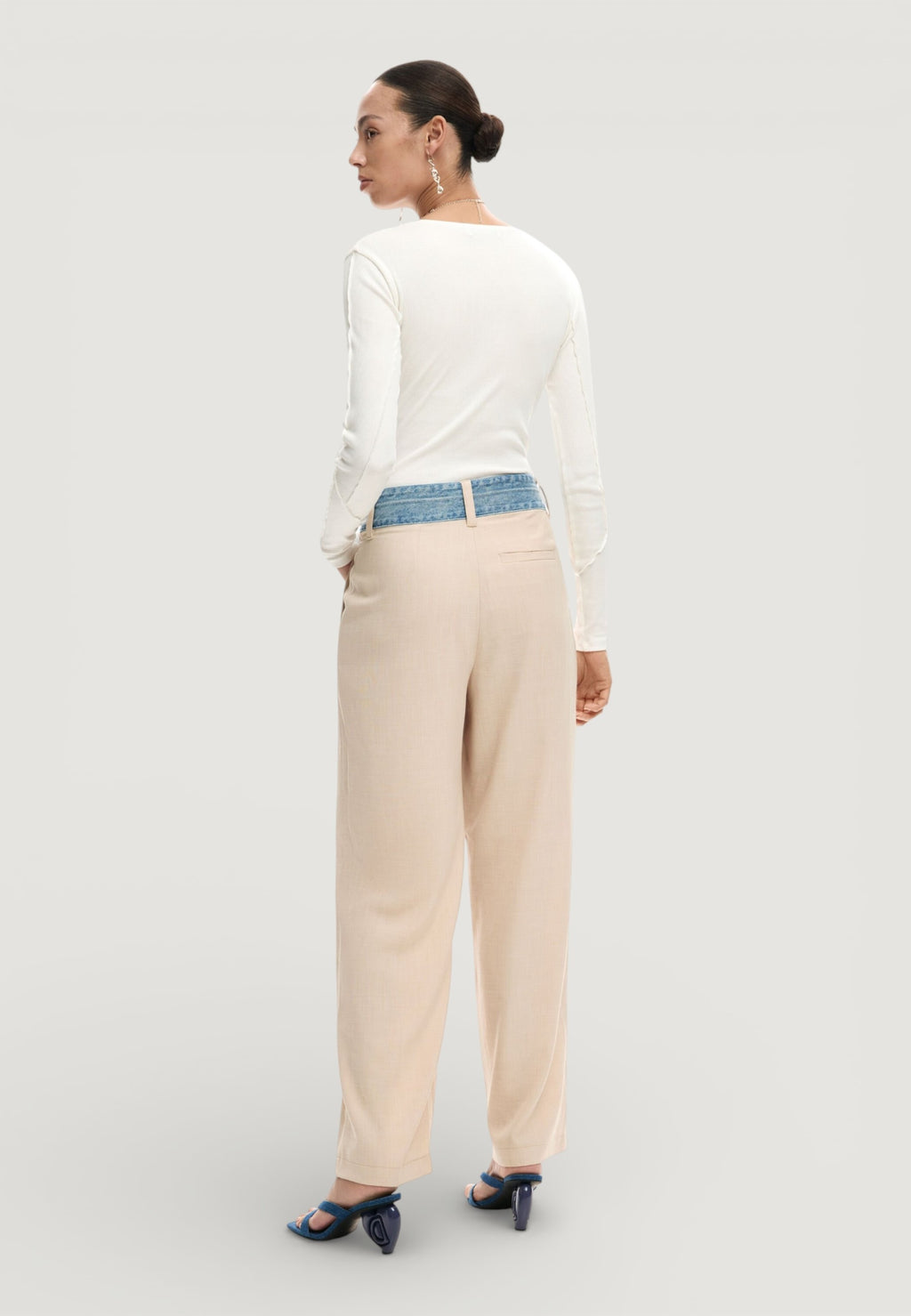 Pantaloni bootcut Desigual PANT_ISIS