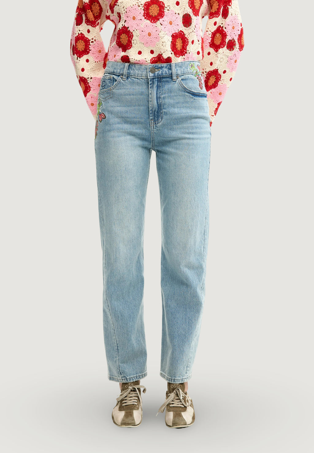 Jeans slim Desigual FLORA