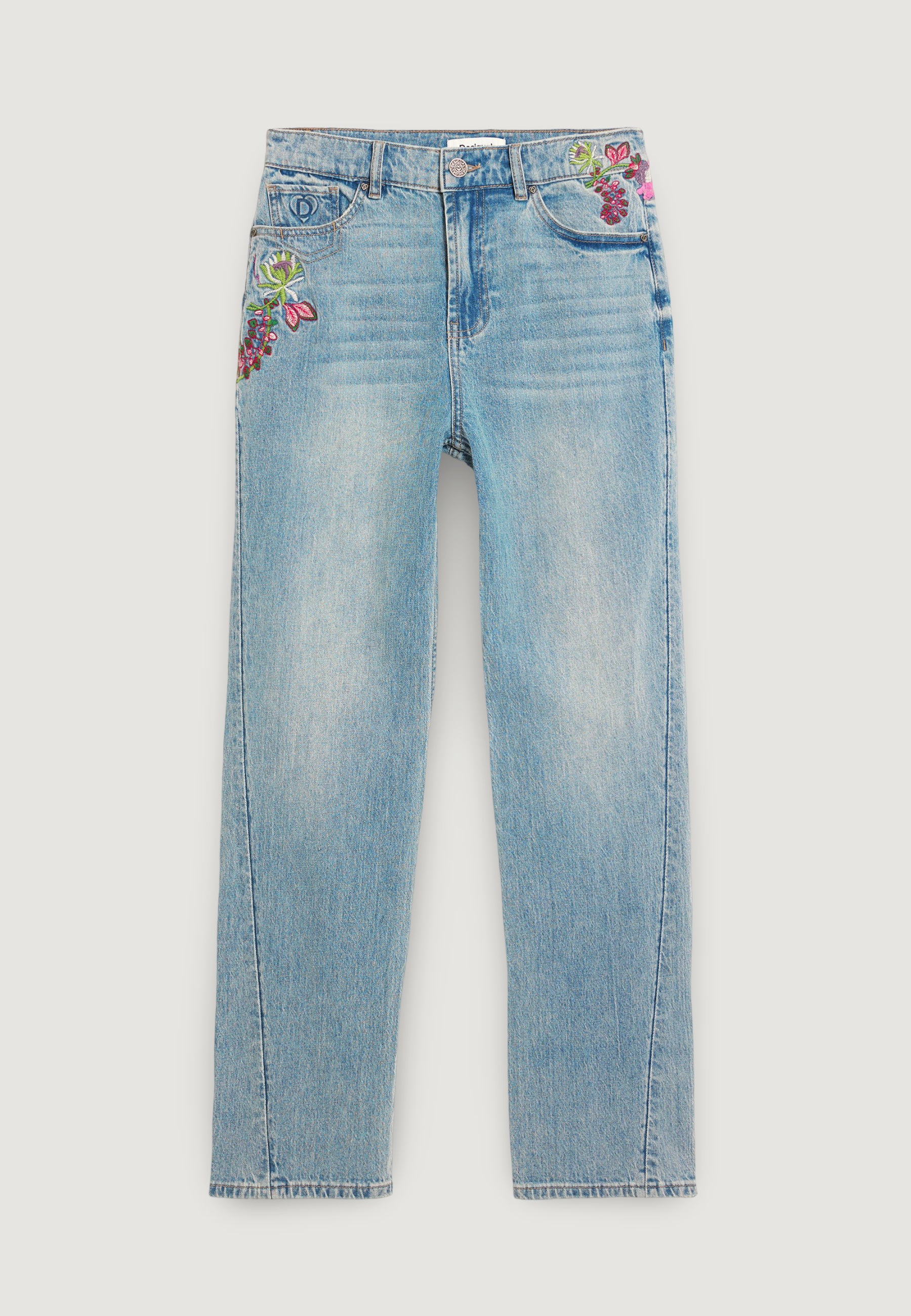 Jeans slim Desigual FLORA