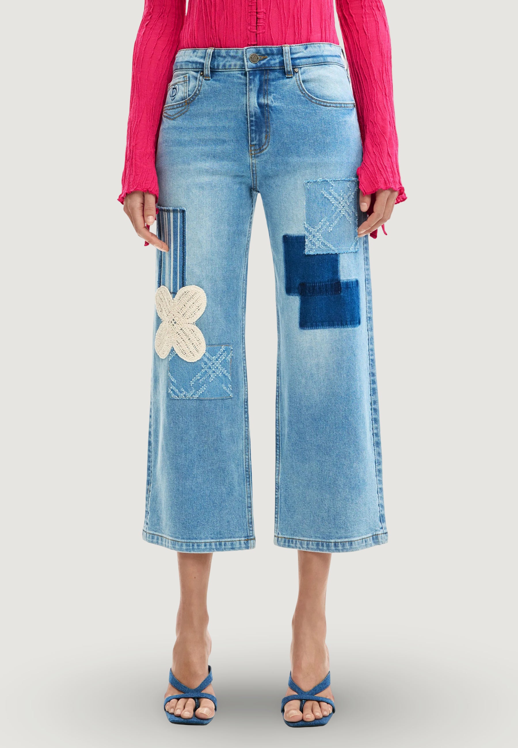 Jeans larghi Desigual LETO