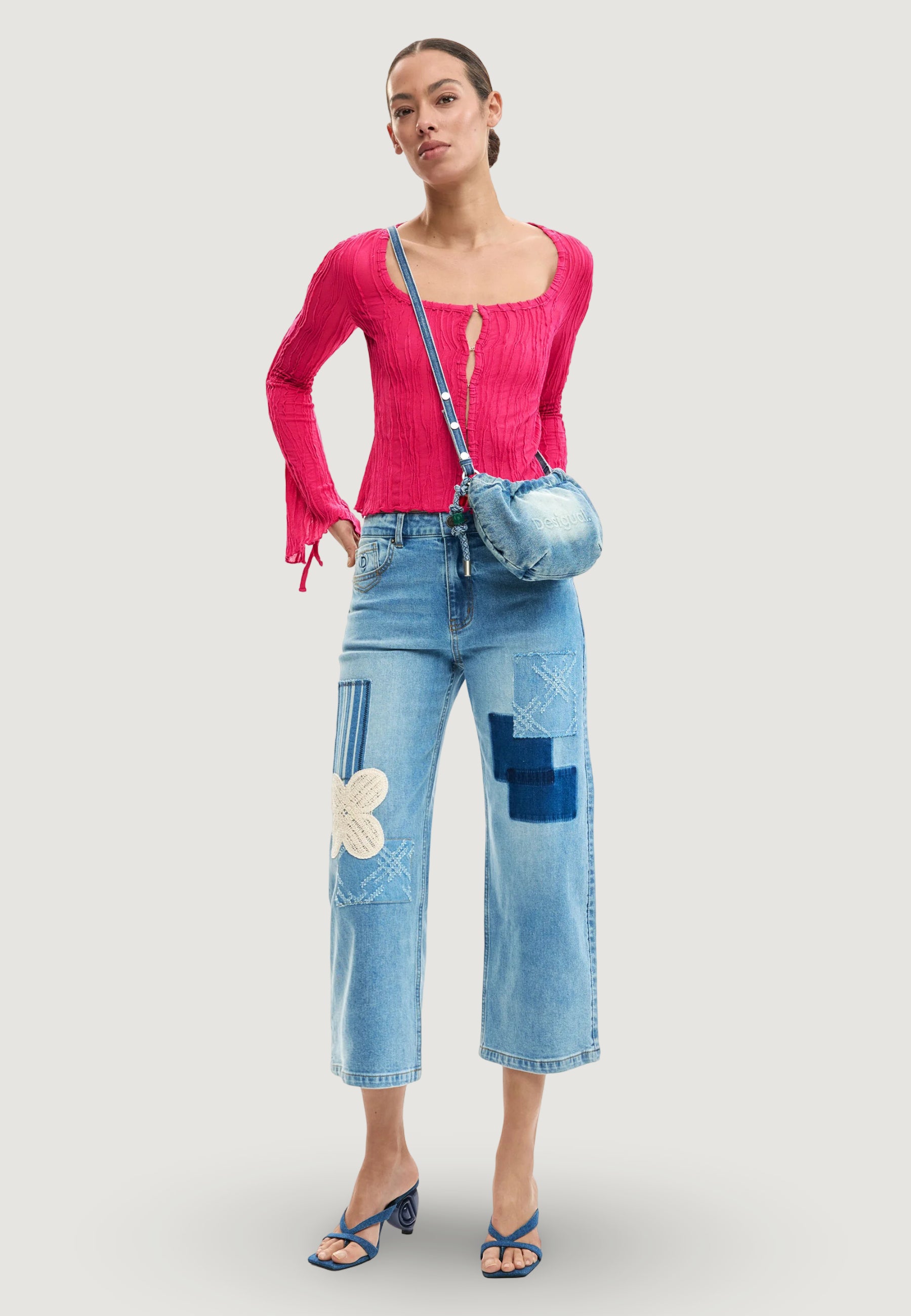 Jeans larghi Desigual LETO