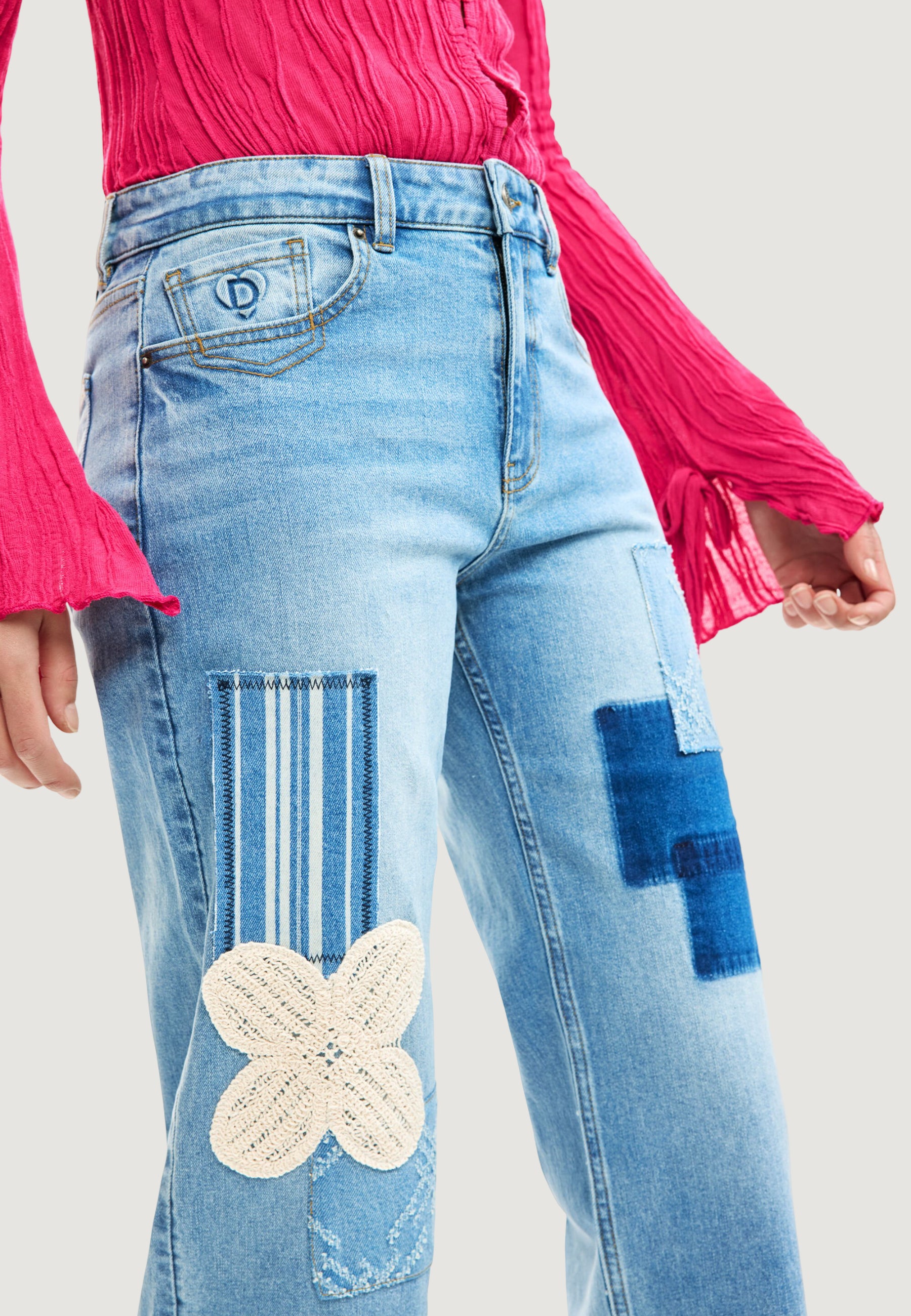 Jeans larghi Desigual LETO
