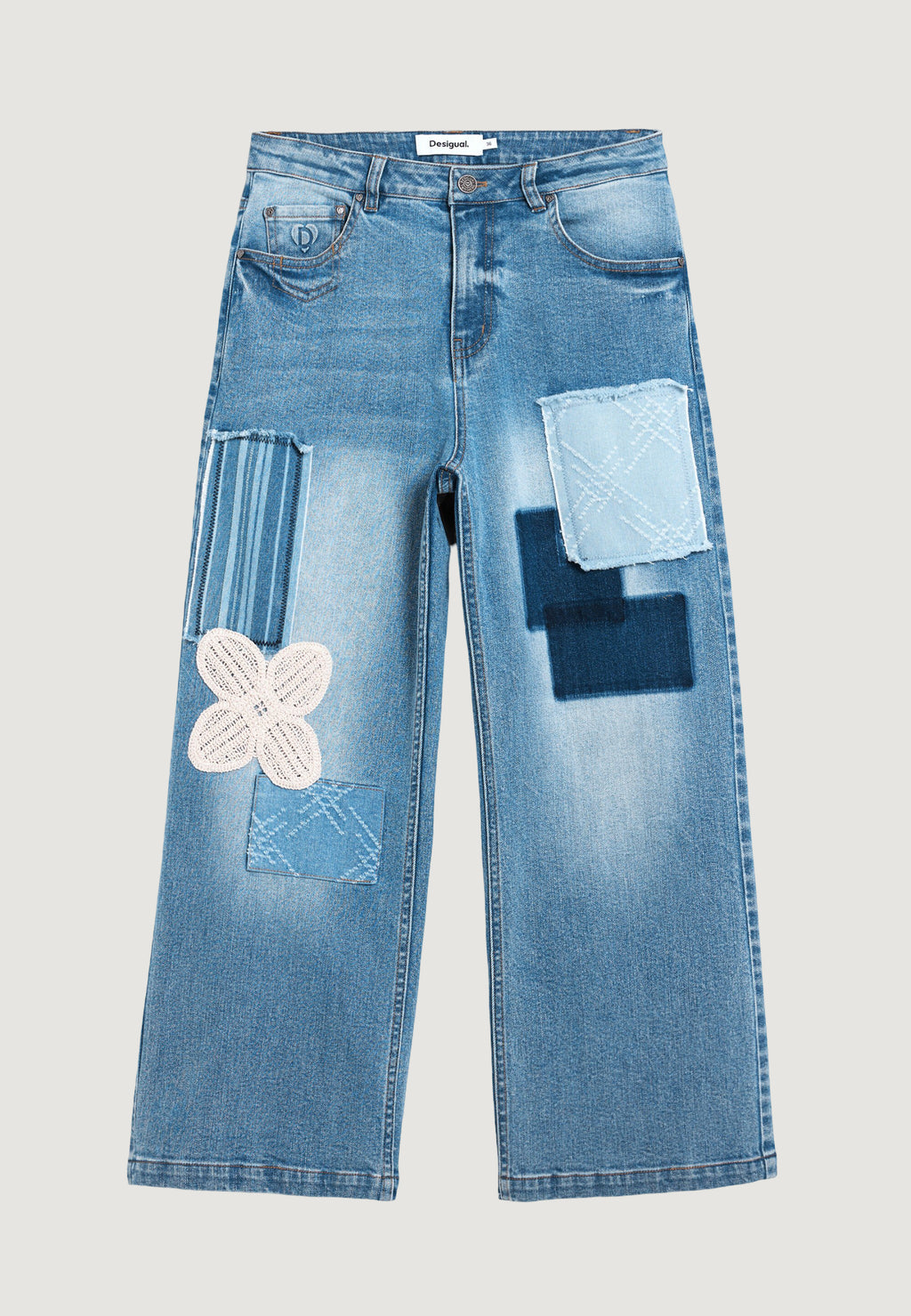 Jeans larghi Desigual LETO
