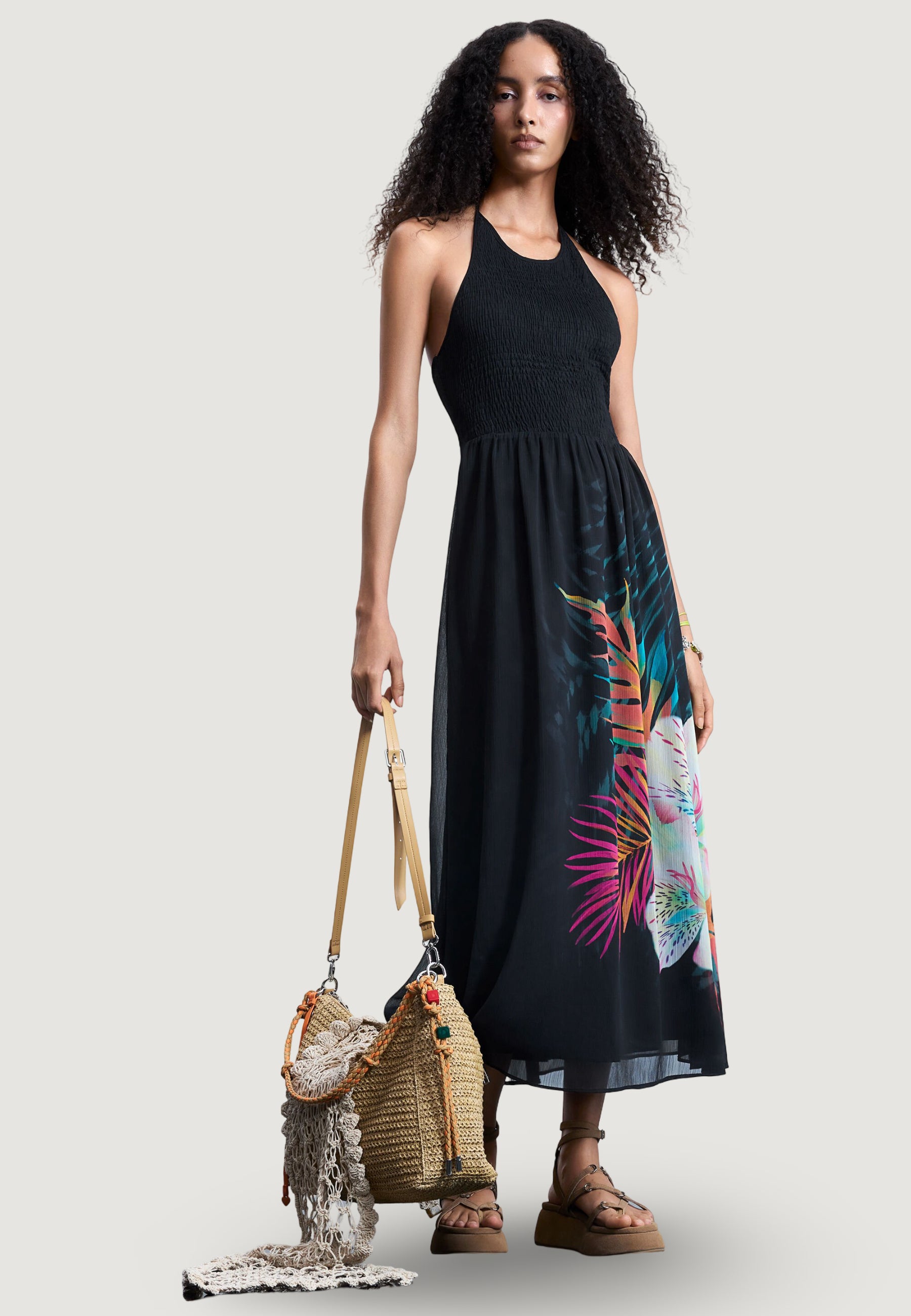 Vestito lungo Desigual VEST_SWIM-DAIKIRI HALTER