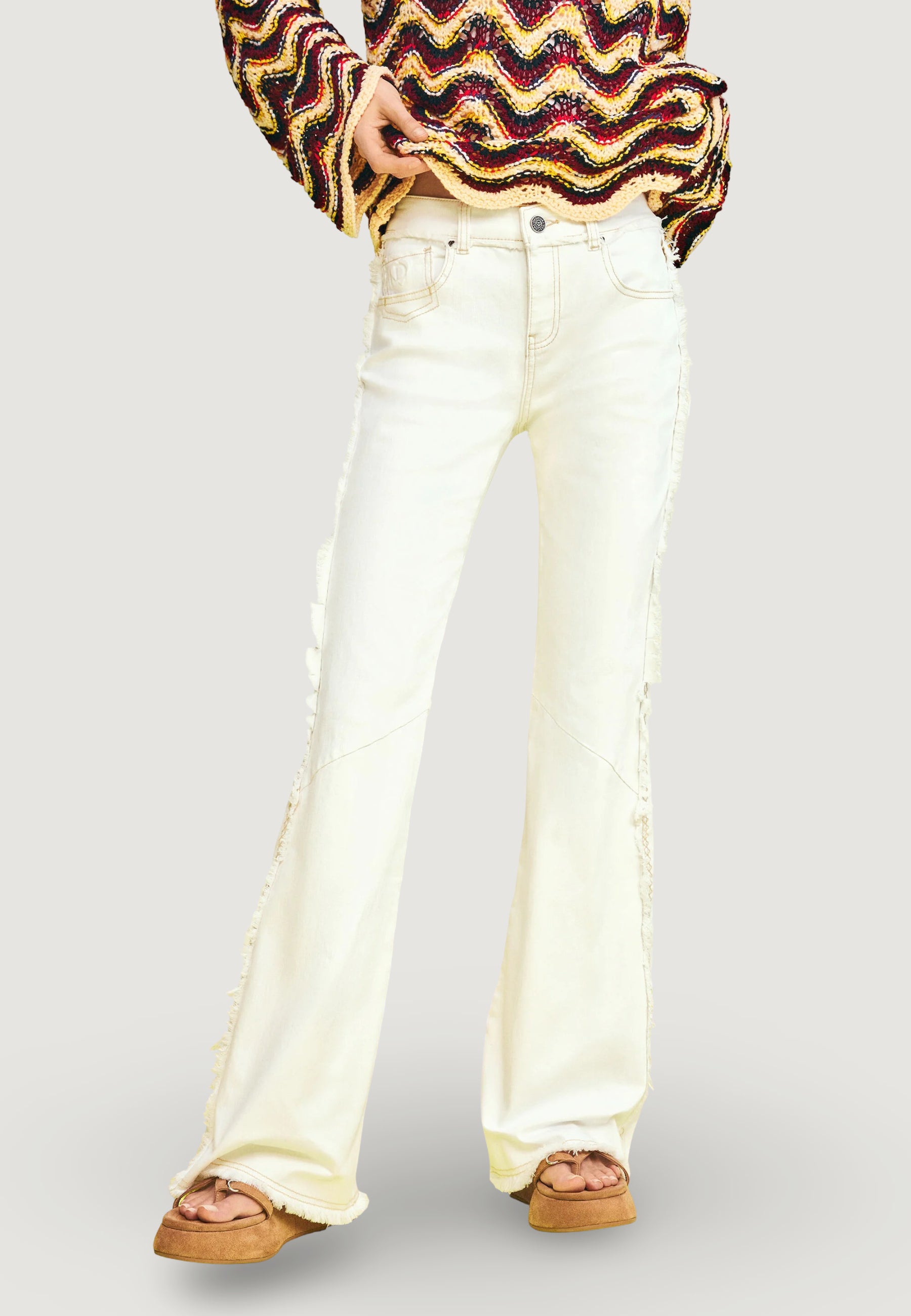 Pantaloni bootcut Desigual FAIRON