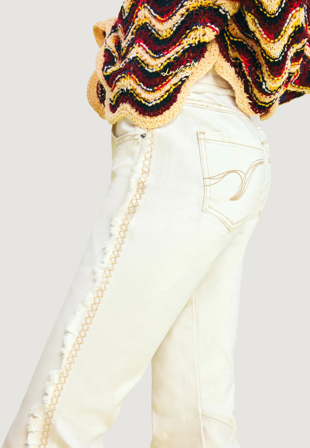 Pantaloni bootcut Desigual FAIRON