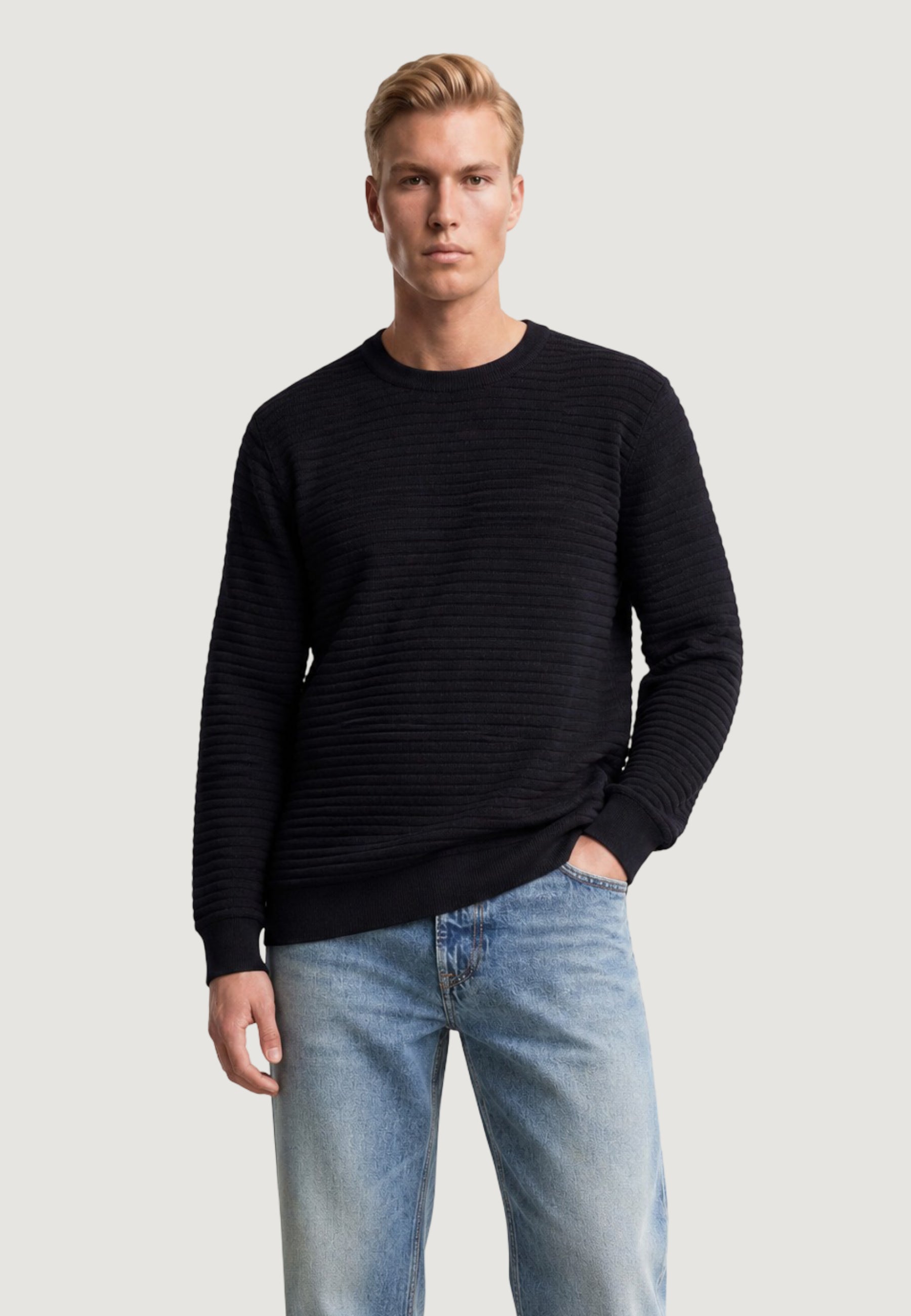 Maglia Guess MERTON CN STITCHED S