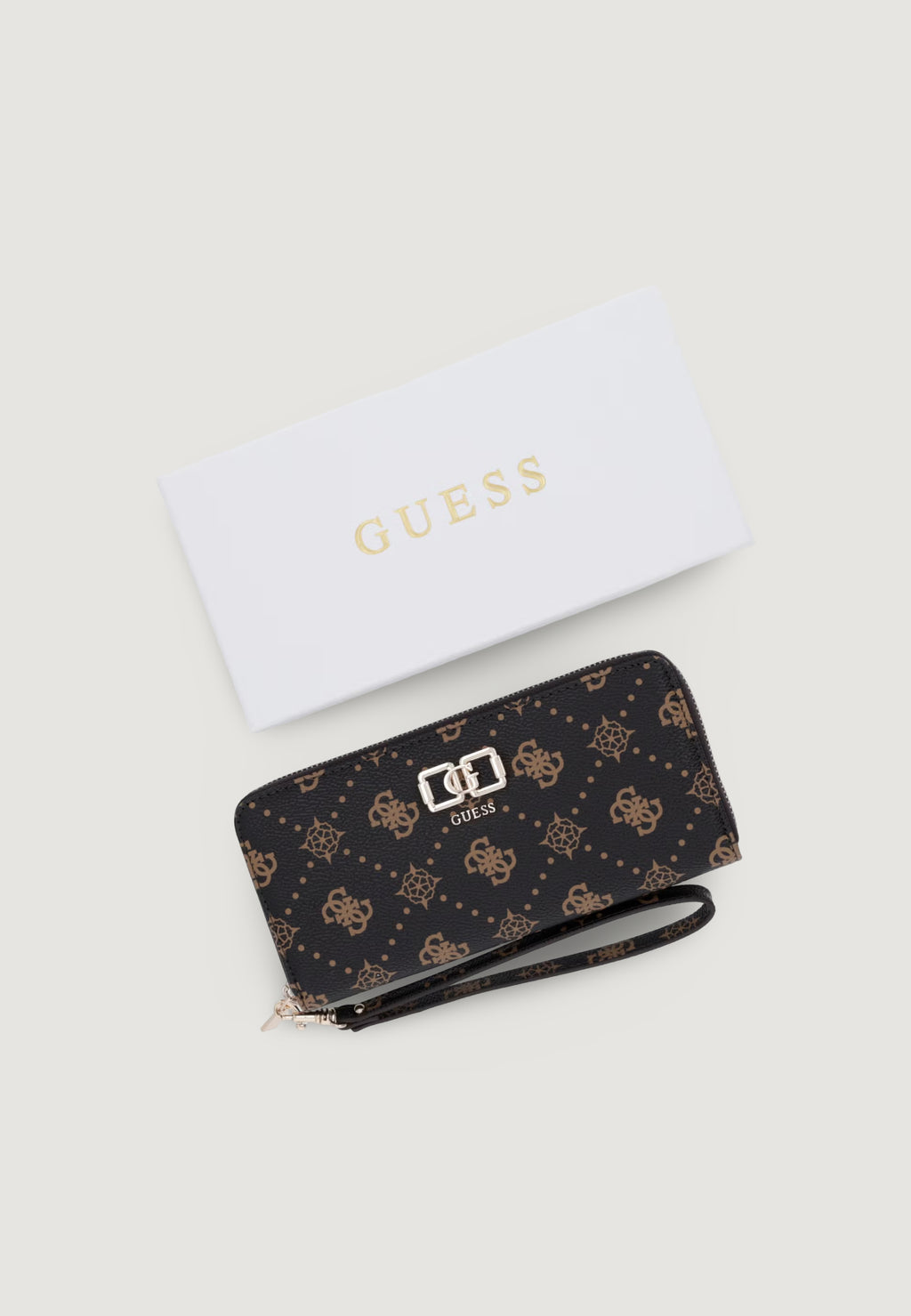 Portafoglio grande Guess EMELIE LOGO SLG MED