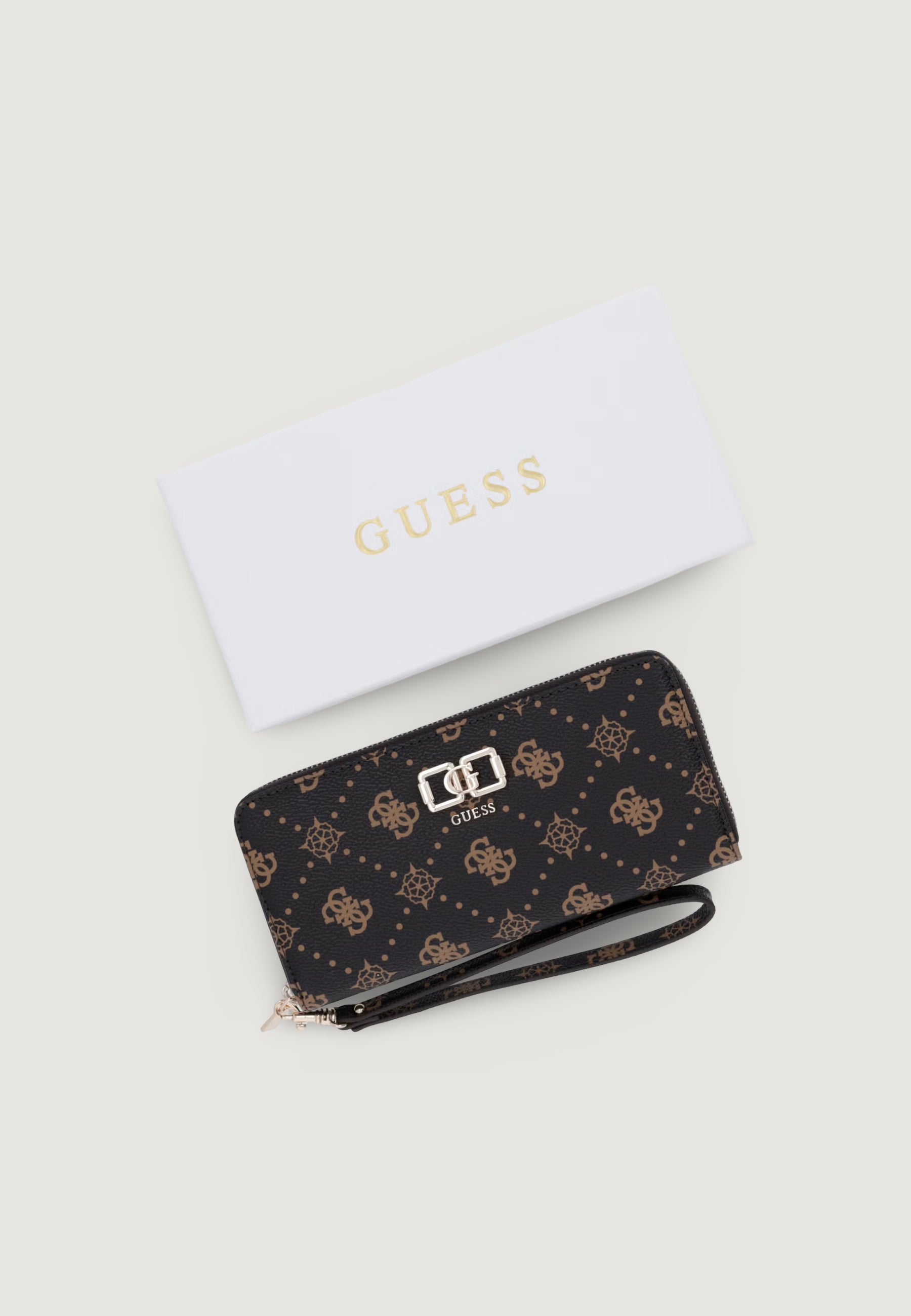 Portafoglio grande Guess EMELIE LOGO SLG MED
