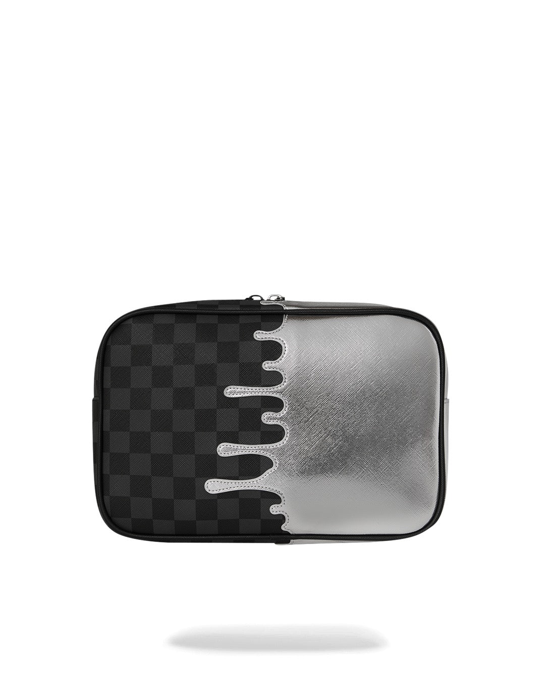 Pochette Sprayground SILVER SIDE DRIP BLACK CHECK BRICK TOILETRY