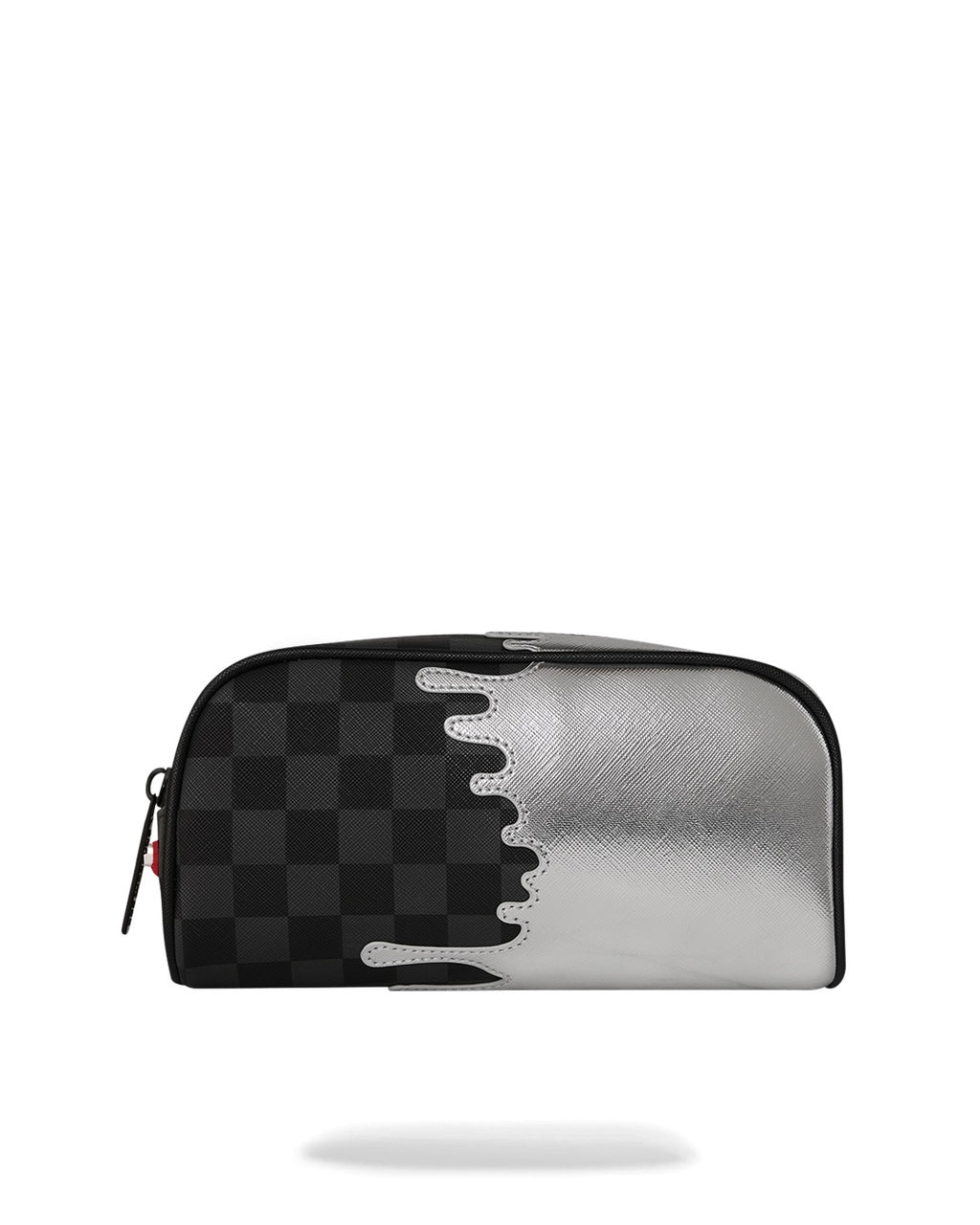 Pochette Sprayground SILVER SIDE DRIP BLACK CHECK PENCIL POUCH