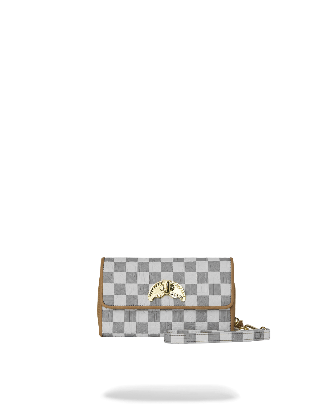 Tracolla Sprayground EMBOSSED CREAM CHECK CLUTCH