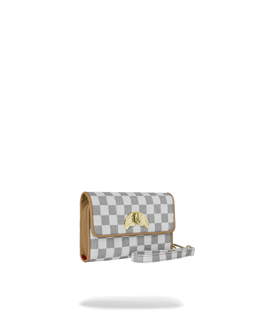 Tracolla Sprayground EMBOSSED CREAM CHECK CLUTCH