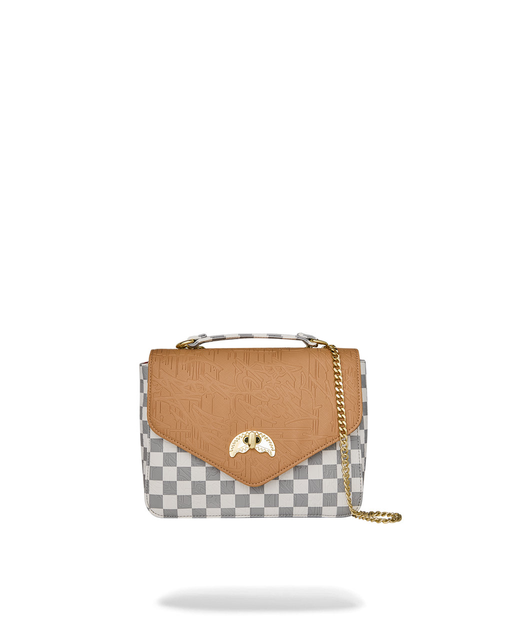 Bag Sprayground EMBOSSED CREAM CHECK HANDBAG