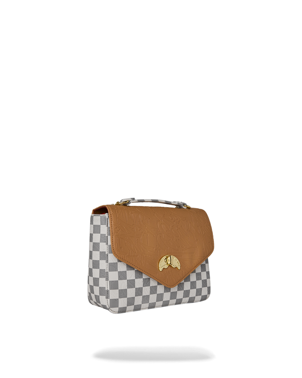 Bag Sprayground EMBOSSED CREAM CHECK HANDBAG