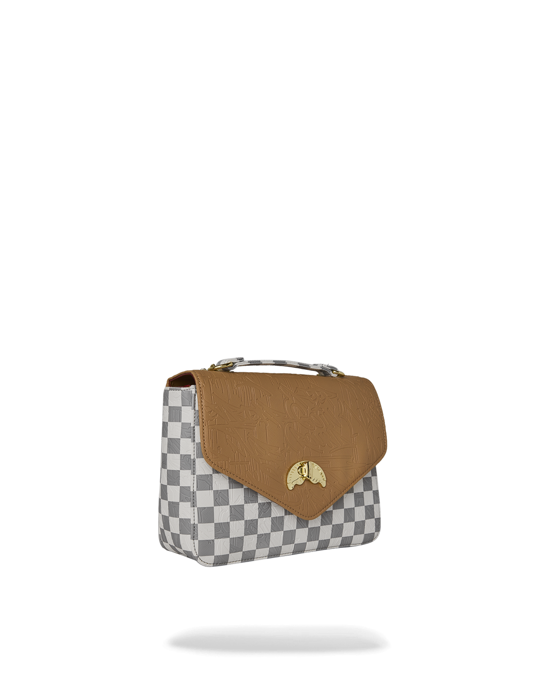 Bag Sprayground EMBOSSED CREAM CHECK HANDBAG