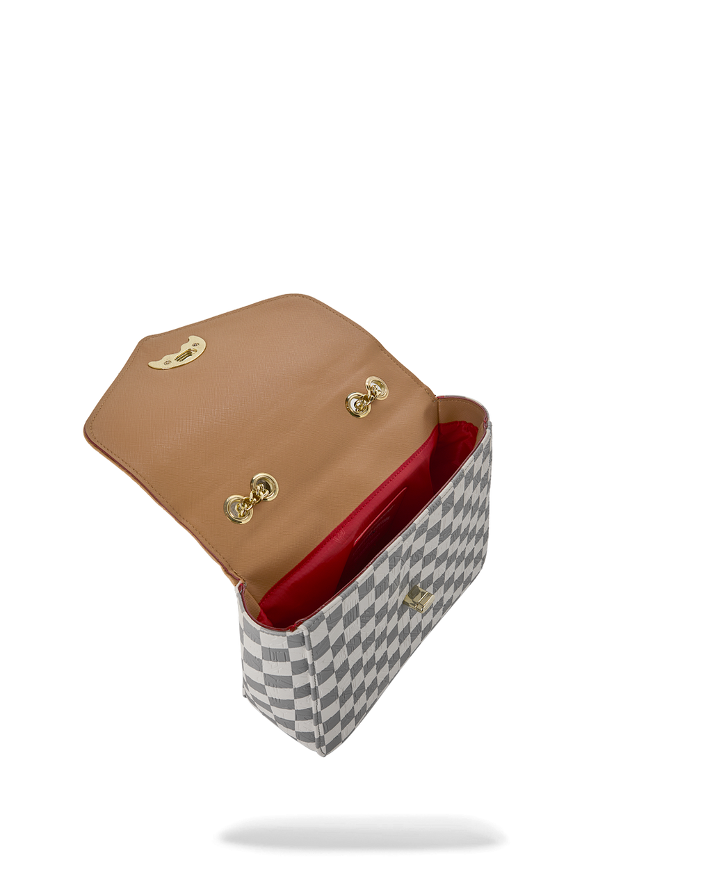 Bag Sprayground EMBOSSED CREAM CHECK HANDBAG