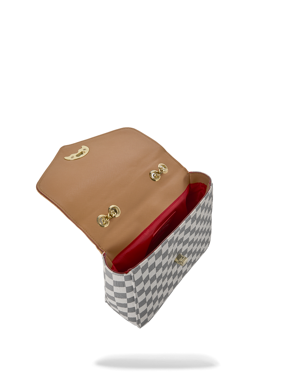 Bag Sprayground EMBOSSED CREAM CHECK HANDBAG