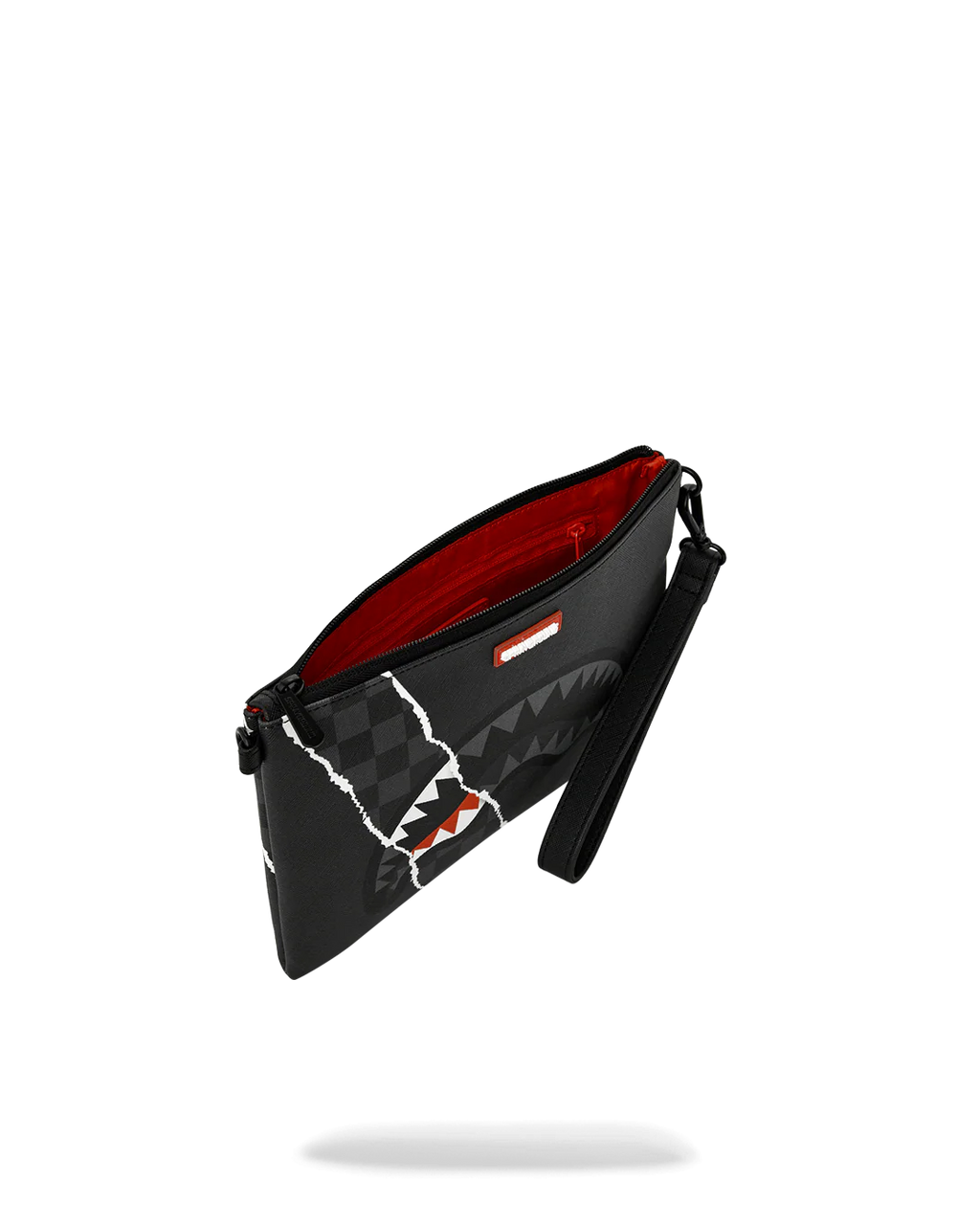  Sprayground CENTER RIP REVEALING GRAY CHECK CROSSOVER CLUTCH